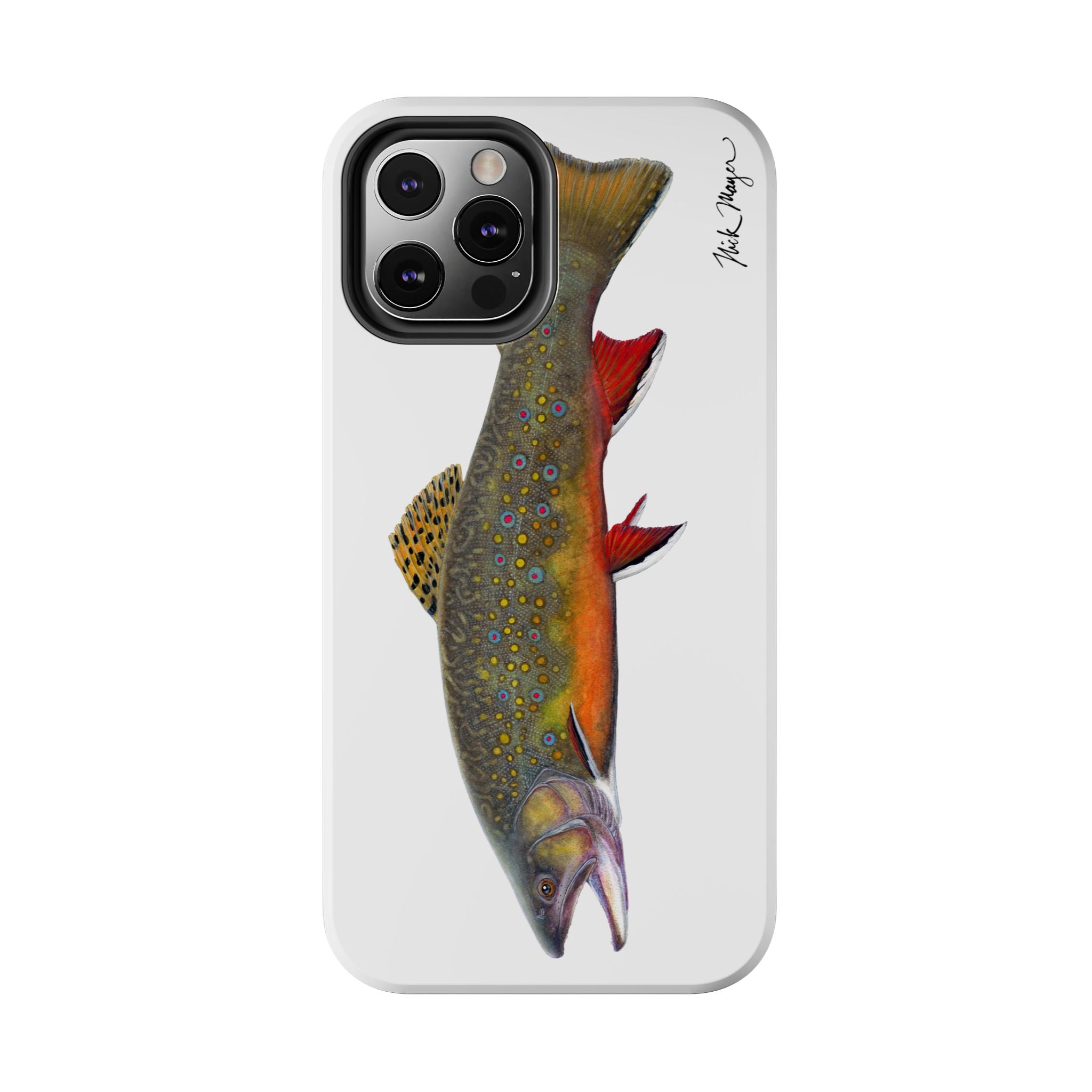 Brook Trout White Phone Case (iPhone)