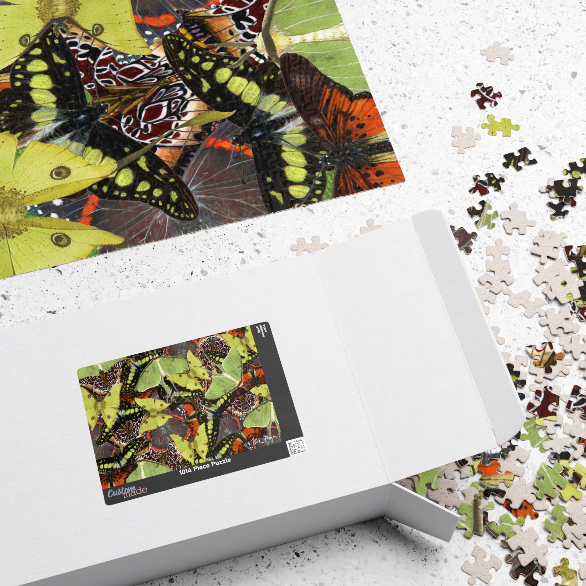 Butterflies and Moths Puzzle (110, 252, 520, 1014-piece)