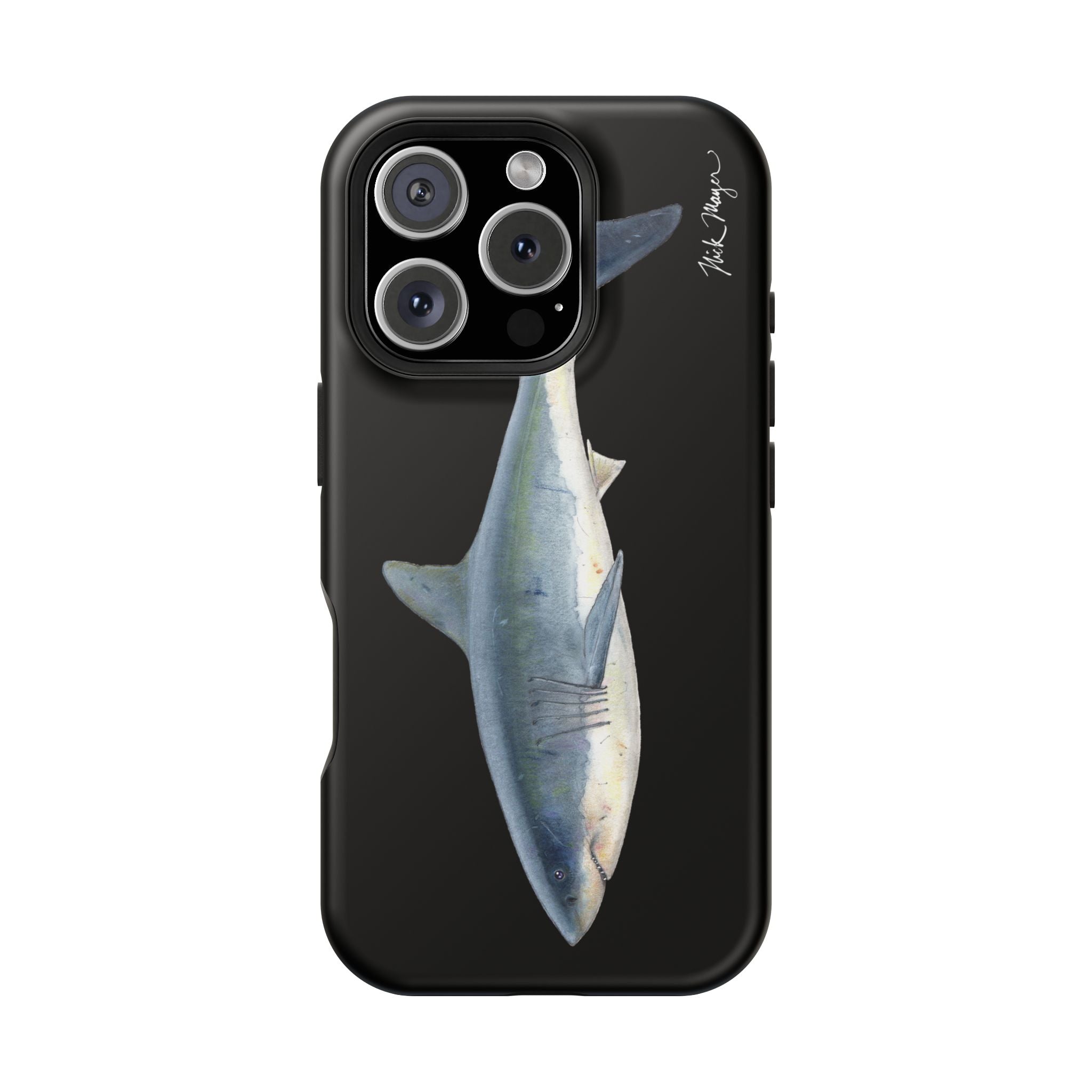 Great White Shark Black MagSafe iPhone Case