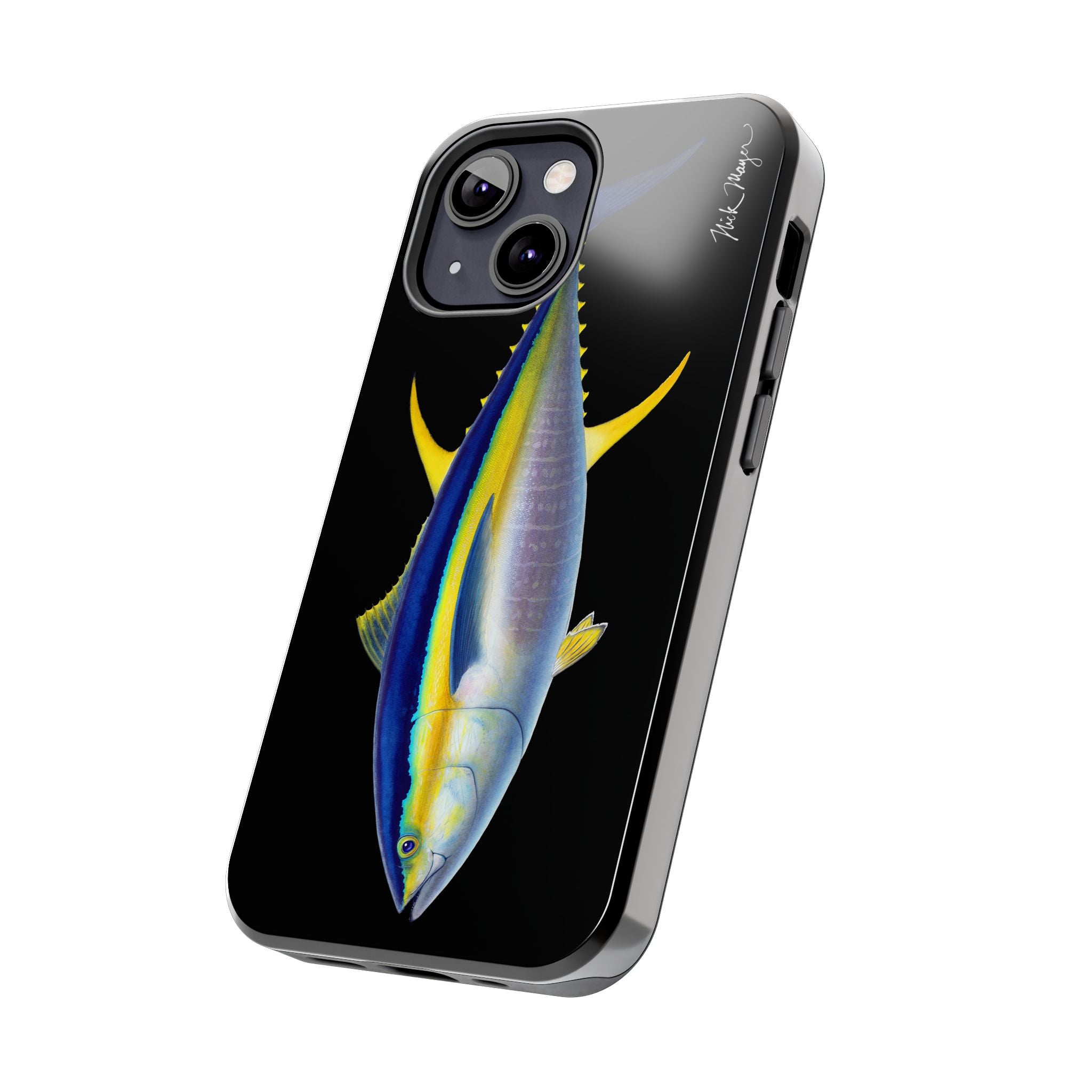 Yellowfin Tuna Black Phone Case (iPhone)