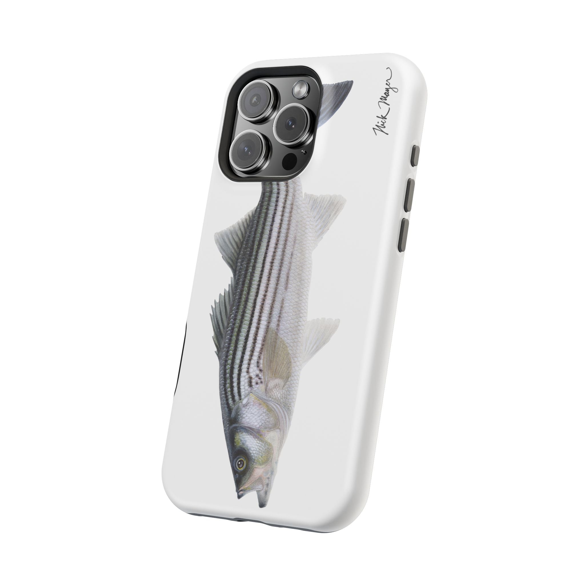 Schoolie Striper MagSafe White iPhone Case