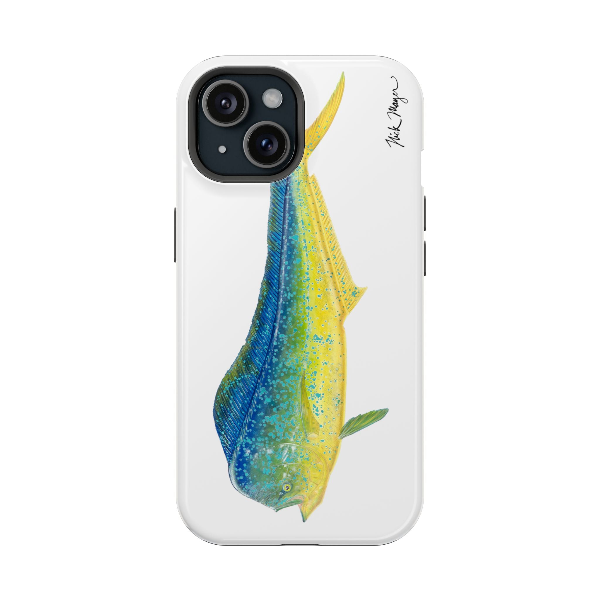 Bull Mahi MagSafe White iPhone Case