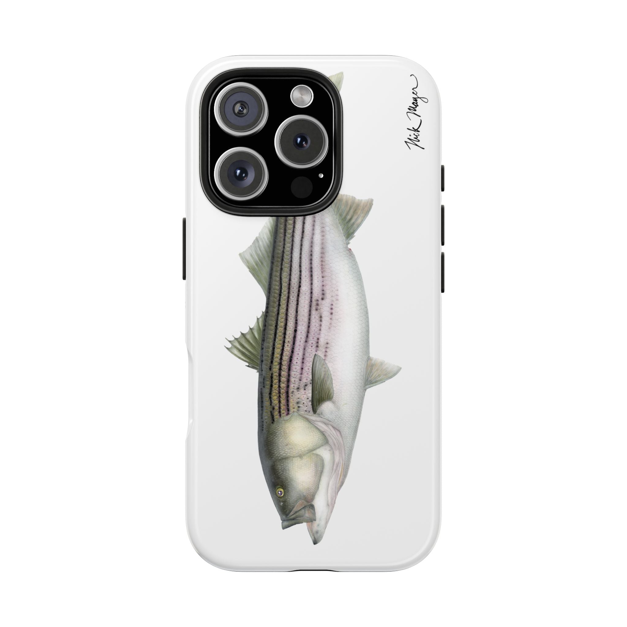 30 lb Striper White Phone Case (iPhone)