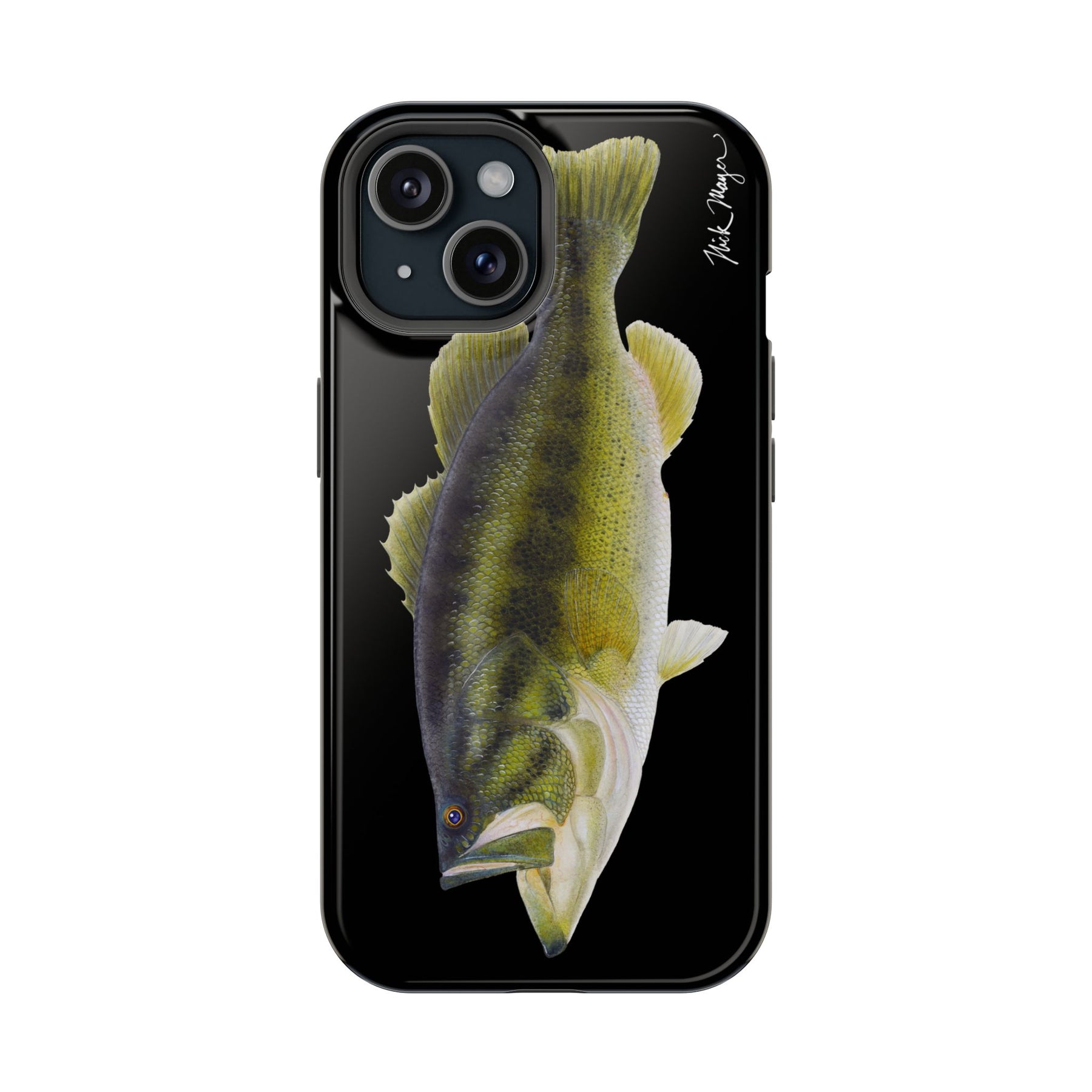 Largemouth Bass MagSafe Black iPhone Case