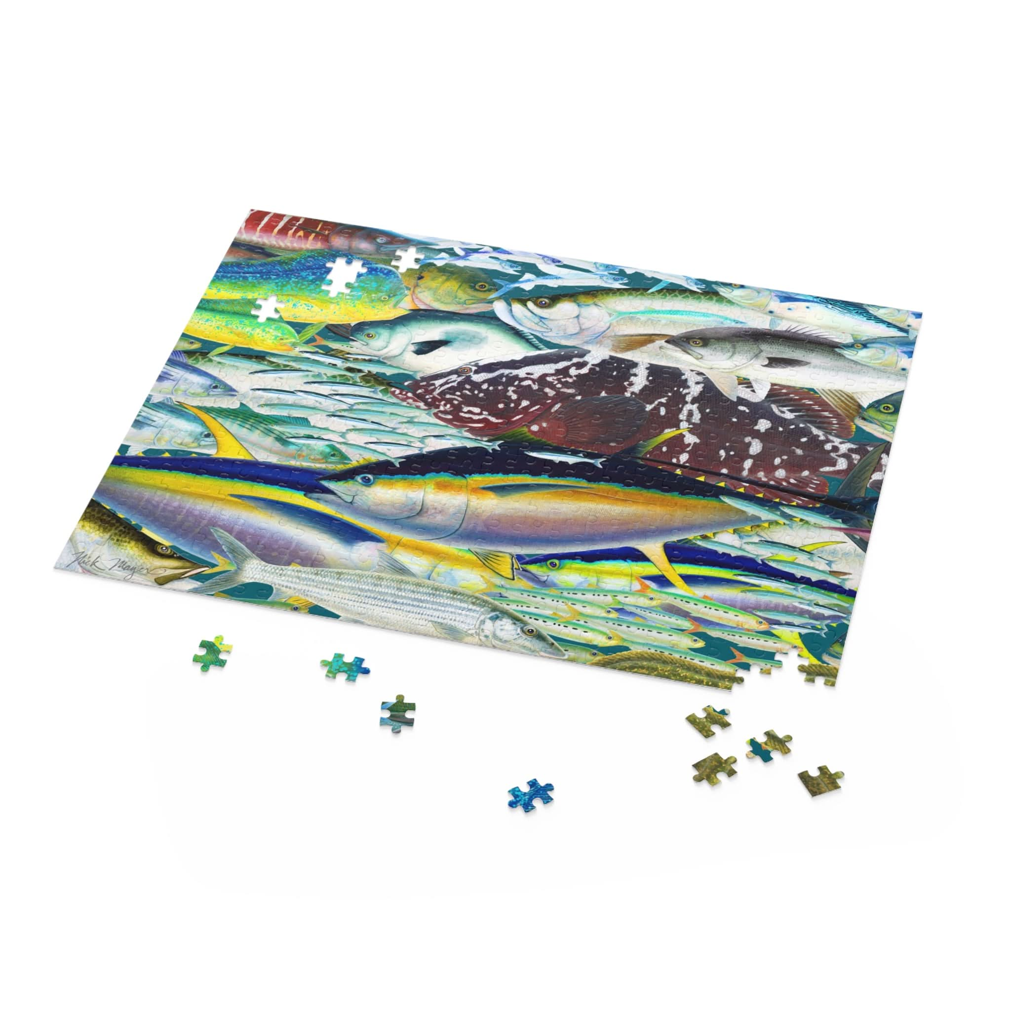 Saltwater Fish Art Puzzles (120, 250 & 500-Piece)