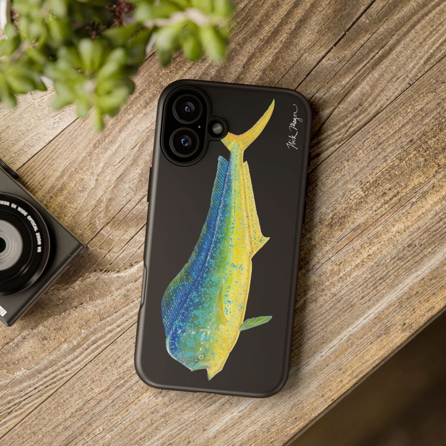 Bull Mahi Black Phone Case (iPhone 16 & Samsung)