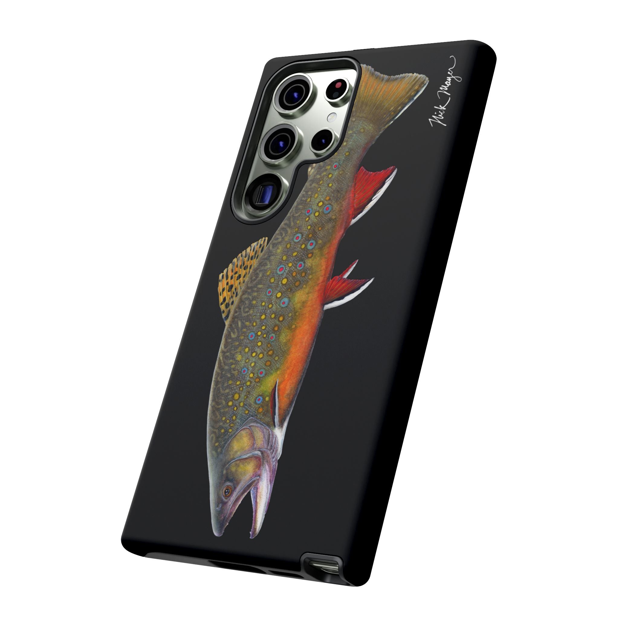 Brook Trout Black Phone Case (Samsung)