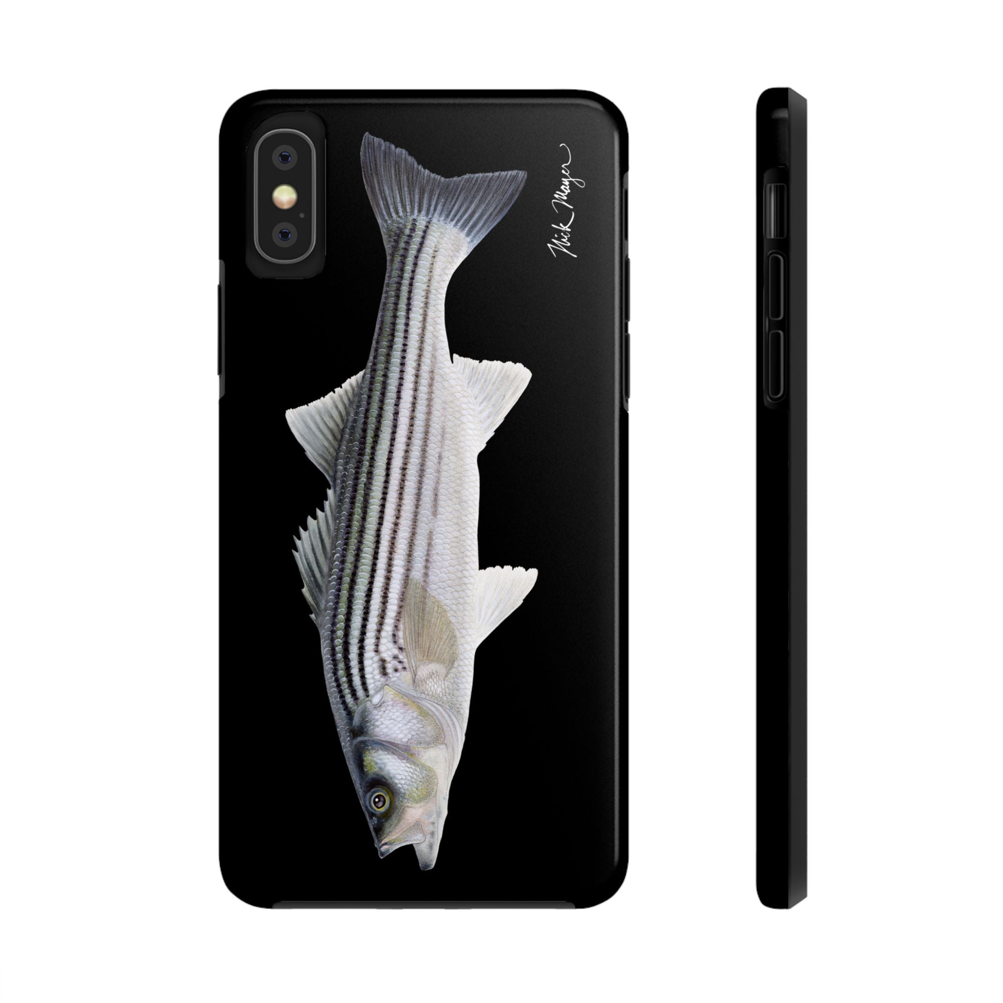 Schoolie Striper Black Phone Case (iPhone)