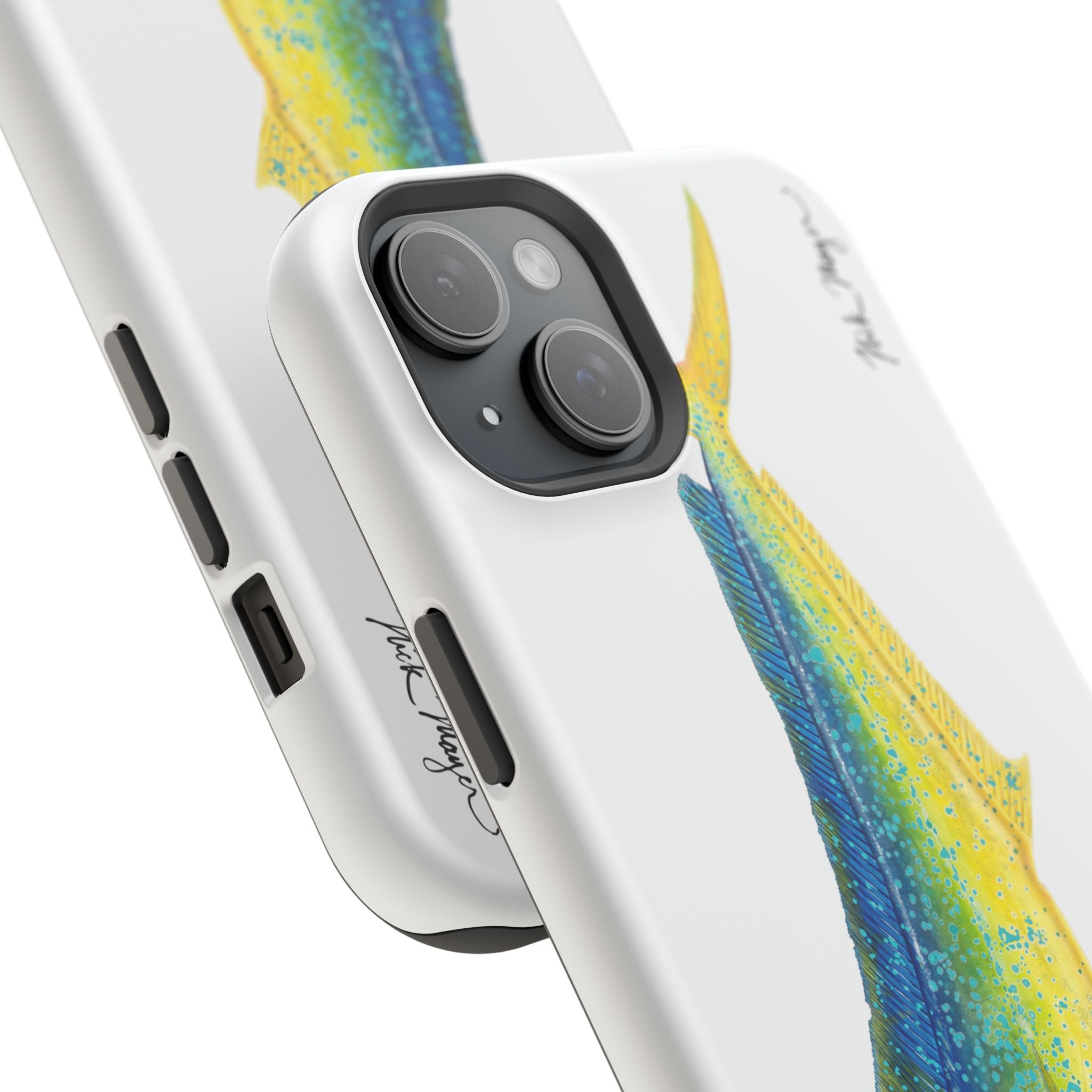 Bull Mahi MagSafe White iPhone Case