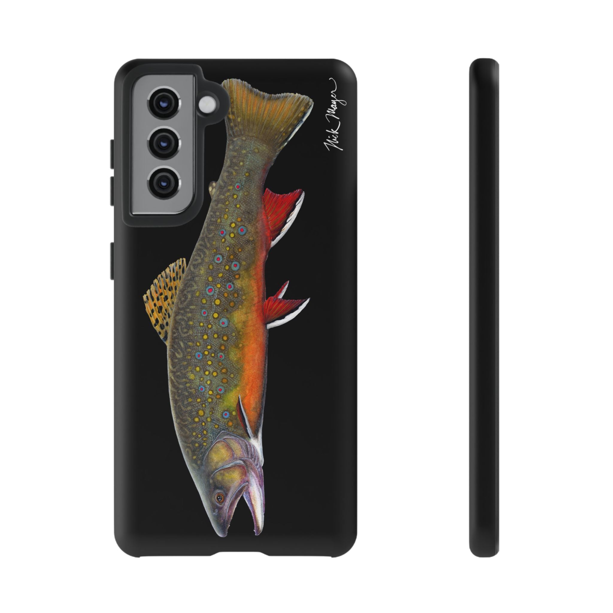 Brook Trout Black Phone Case (Samsung)