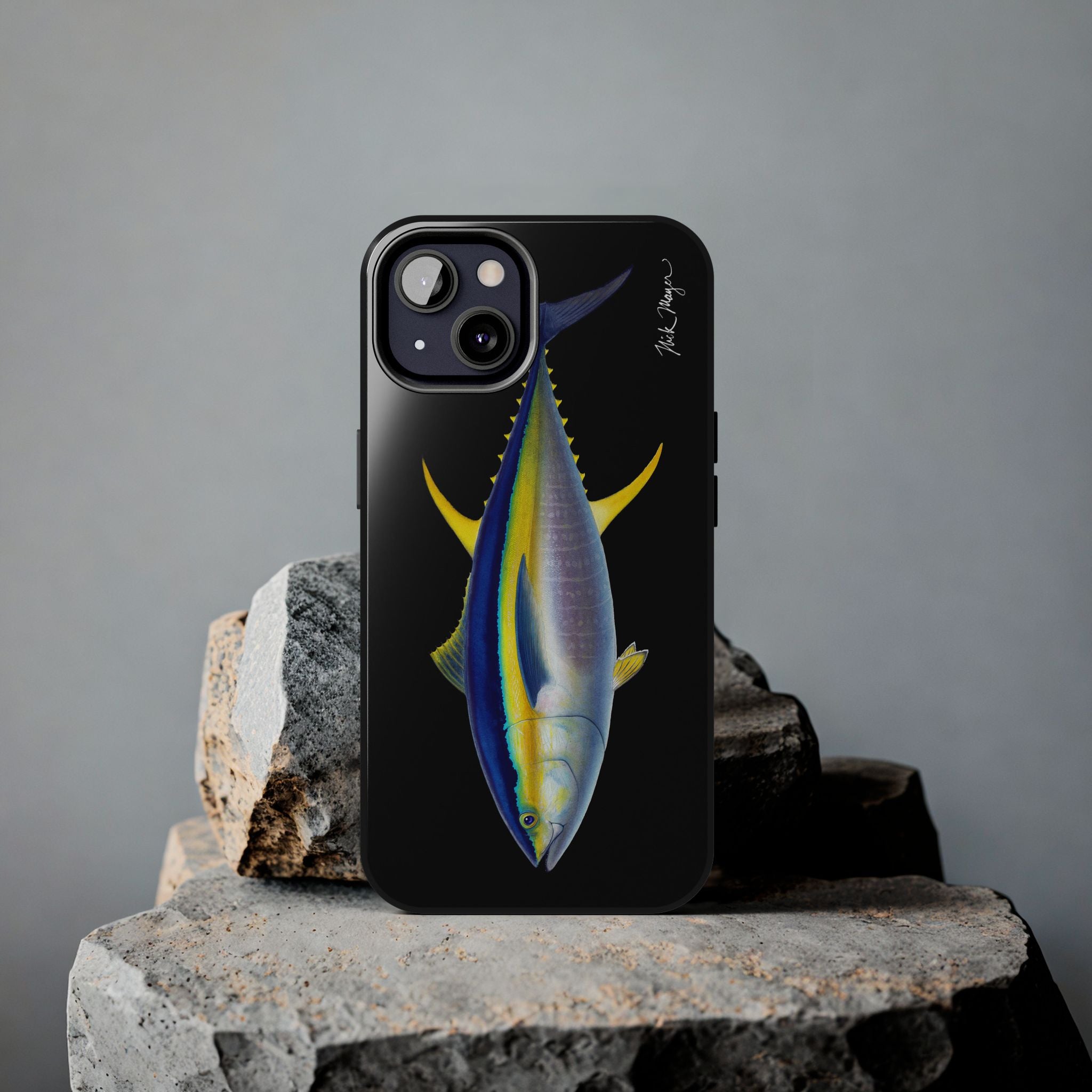 Yellowfin Tuna Black Phone Case (iPhone)