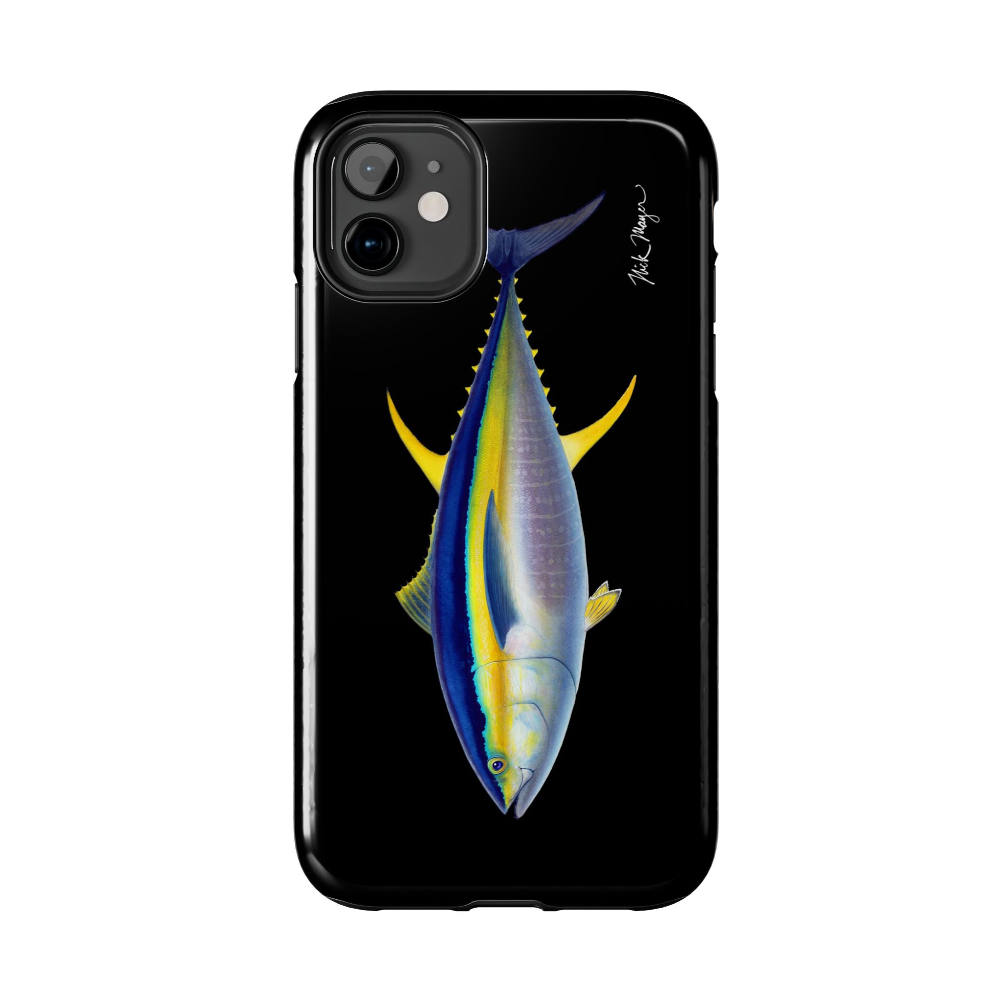 Yellowfin Tuna Black Phone Case (iPhone)