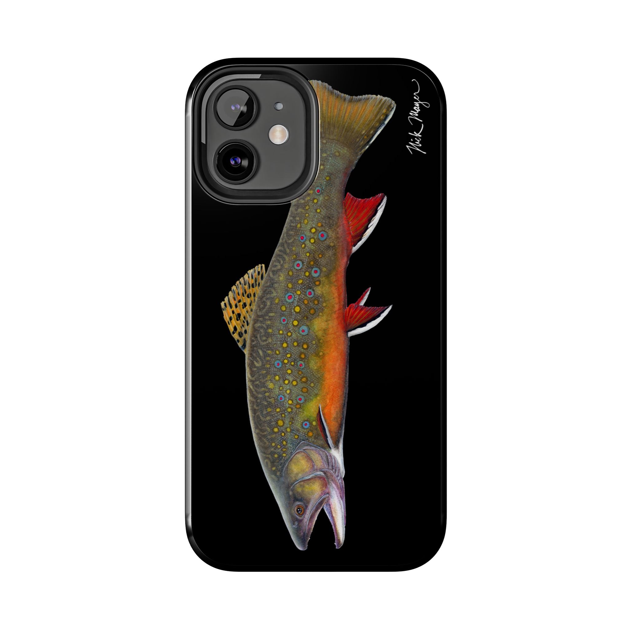 Brook Trout Black Phone Case (iPhone)