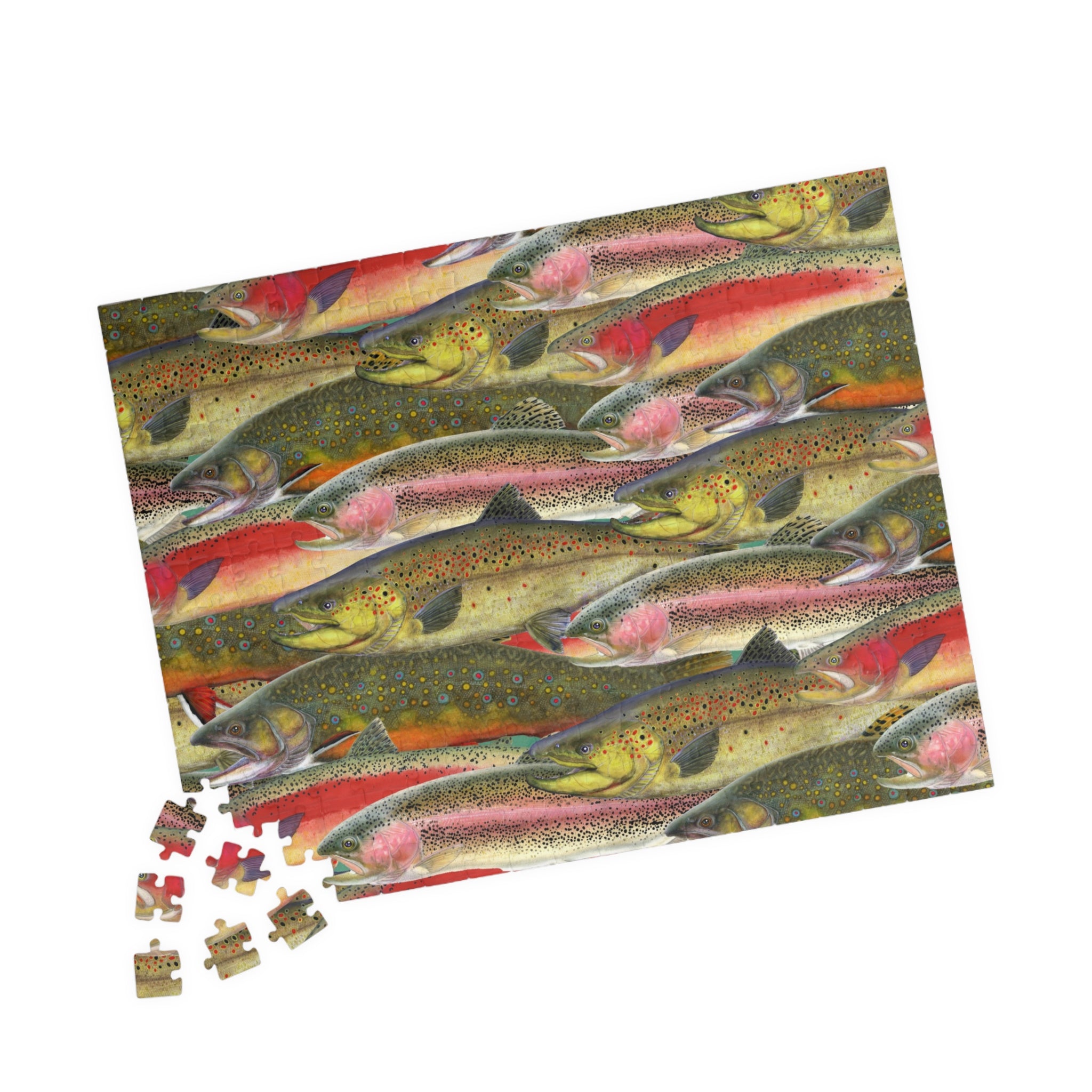 Trout Fish Art Jigsaw Puzzle (110, 252, 520, 1014-piece)