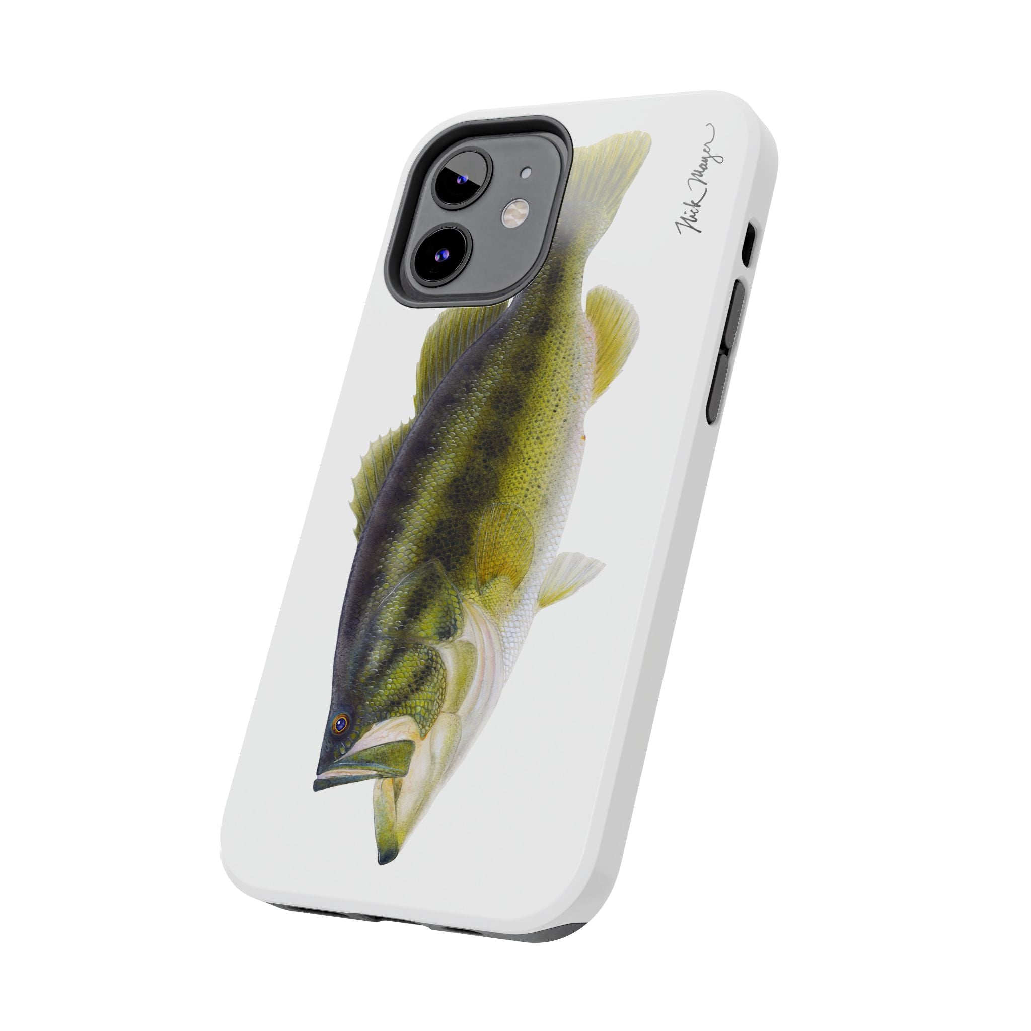 Largemouth Bass White Phone Case (iPhone)