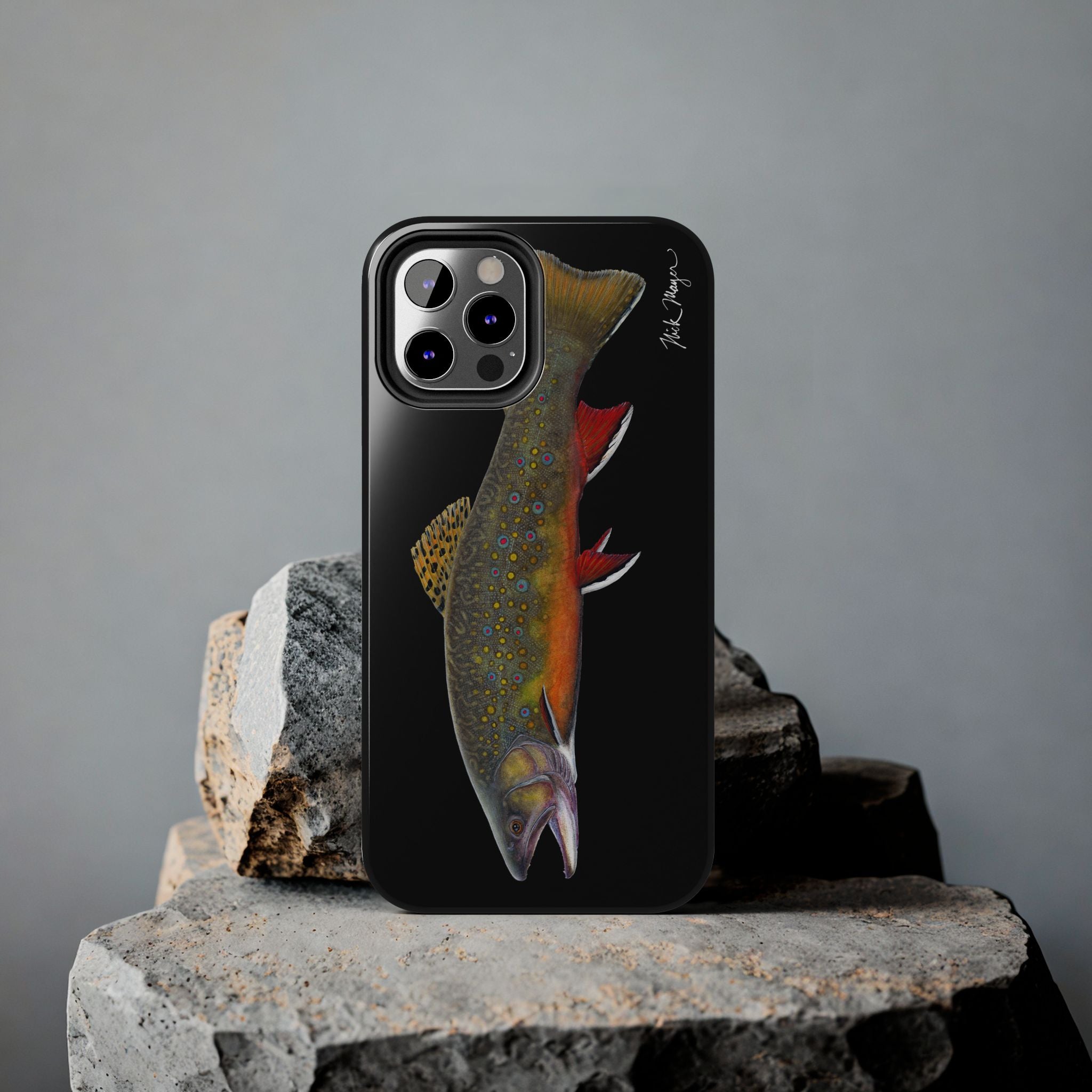 Brook Trout Black Phone Case (iPhone)