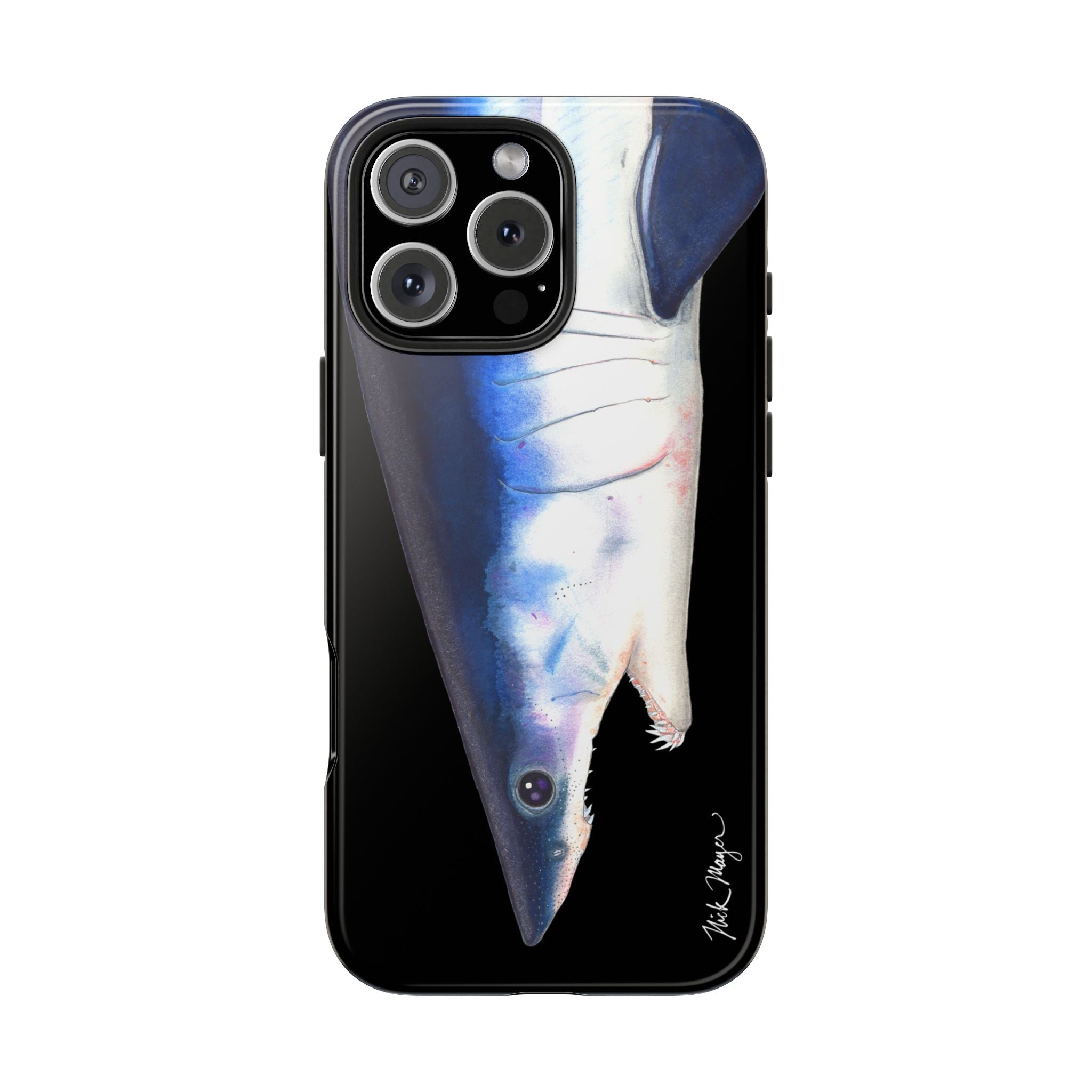 Mako Shark Face Black Case (iPhone)