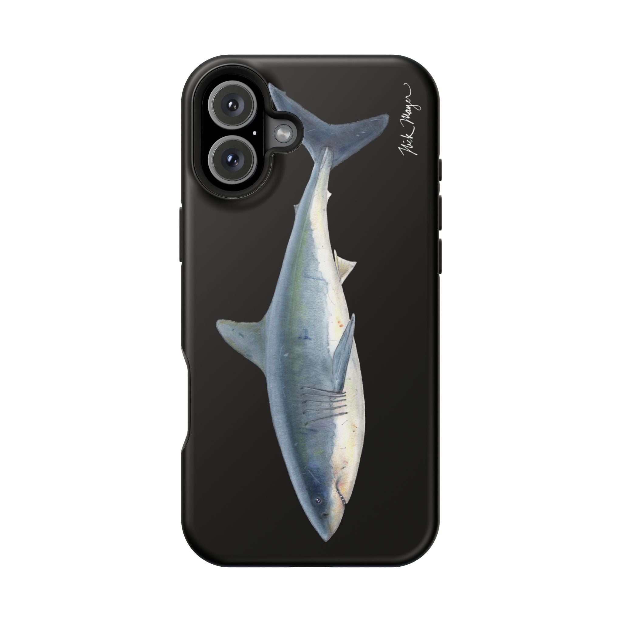 Great White Shark Black MagSafe iPhone Case