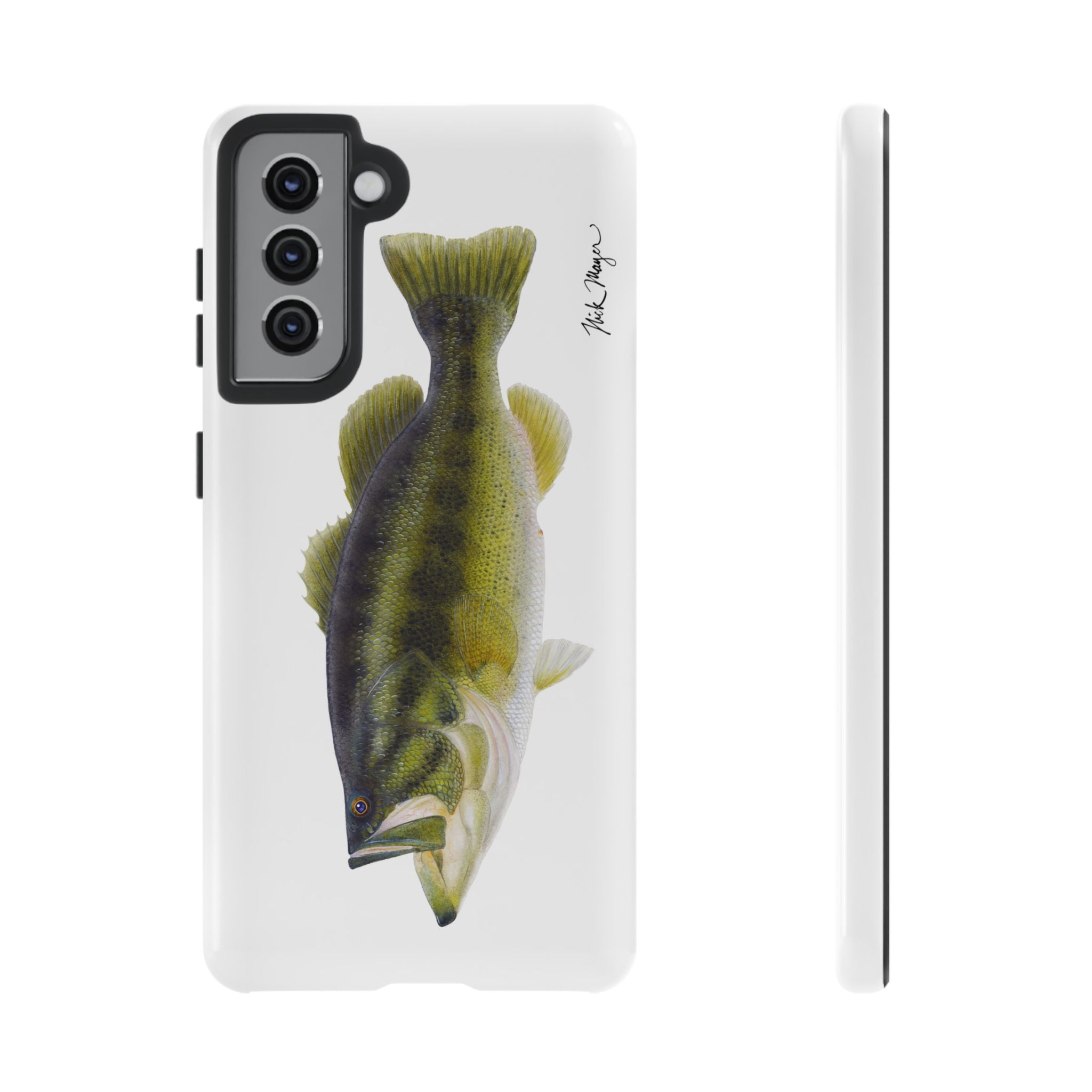 Largemouth Bass White Phone Case (Samsung)