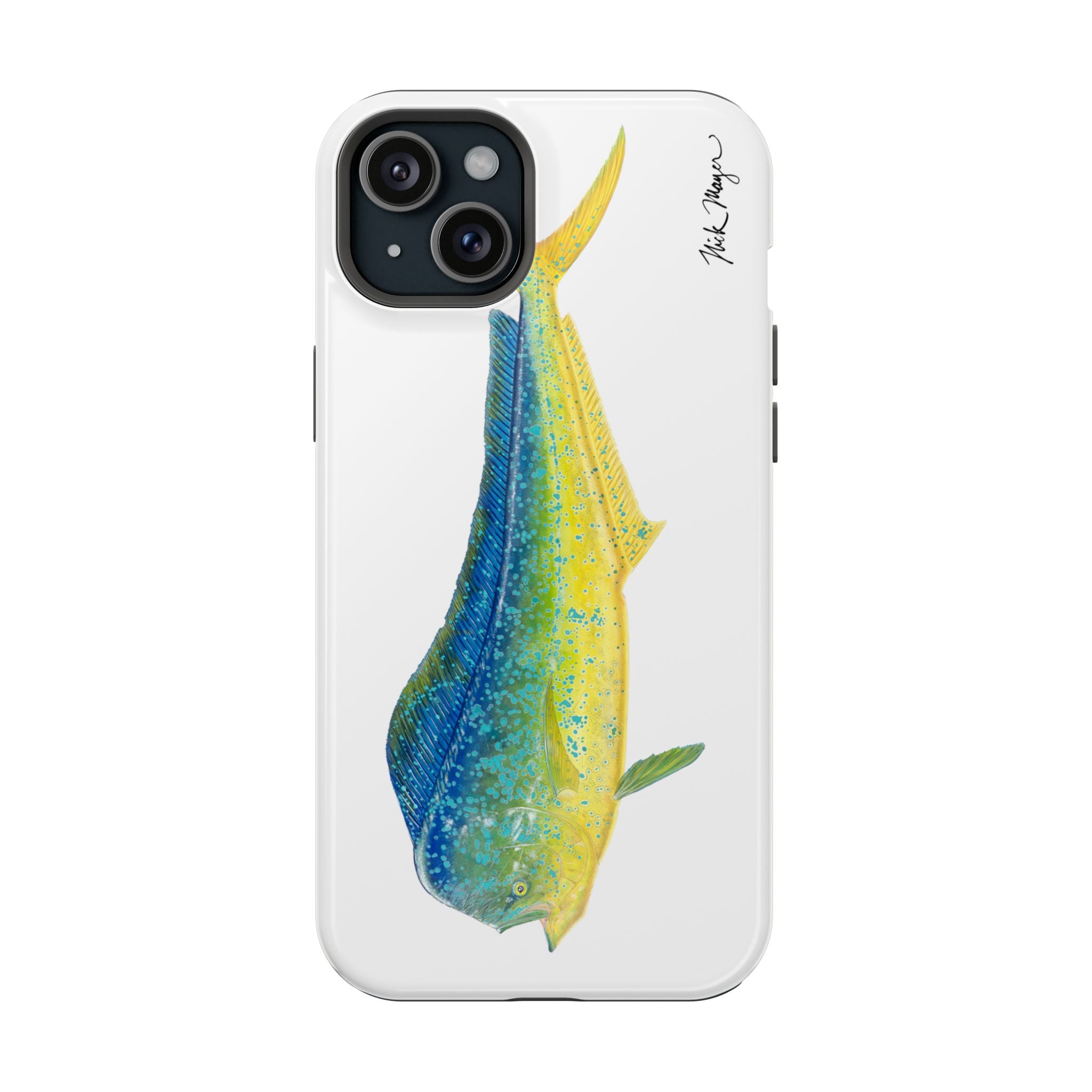 Bull Mahi MagSafe White iPhone Case