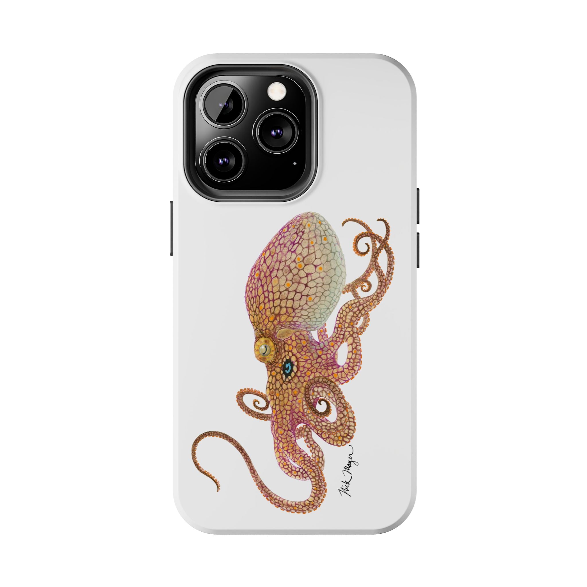 Two Spot Octopus White Phone Case (iPhone)