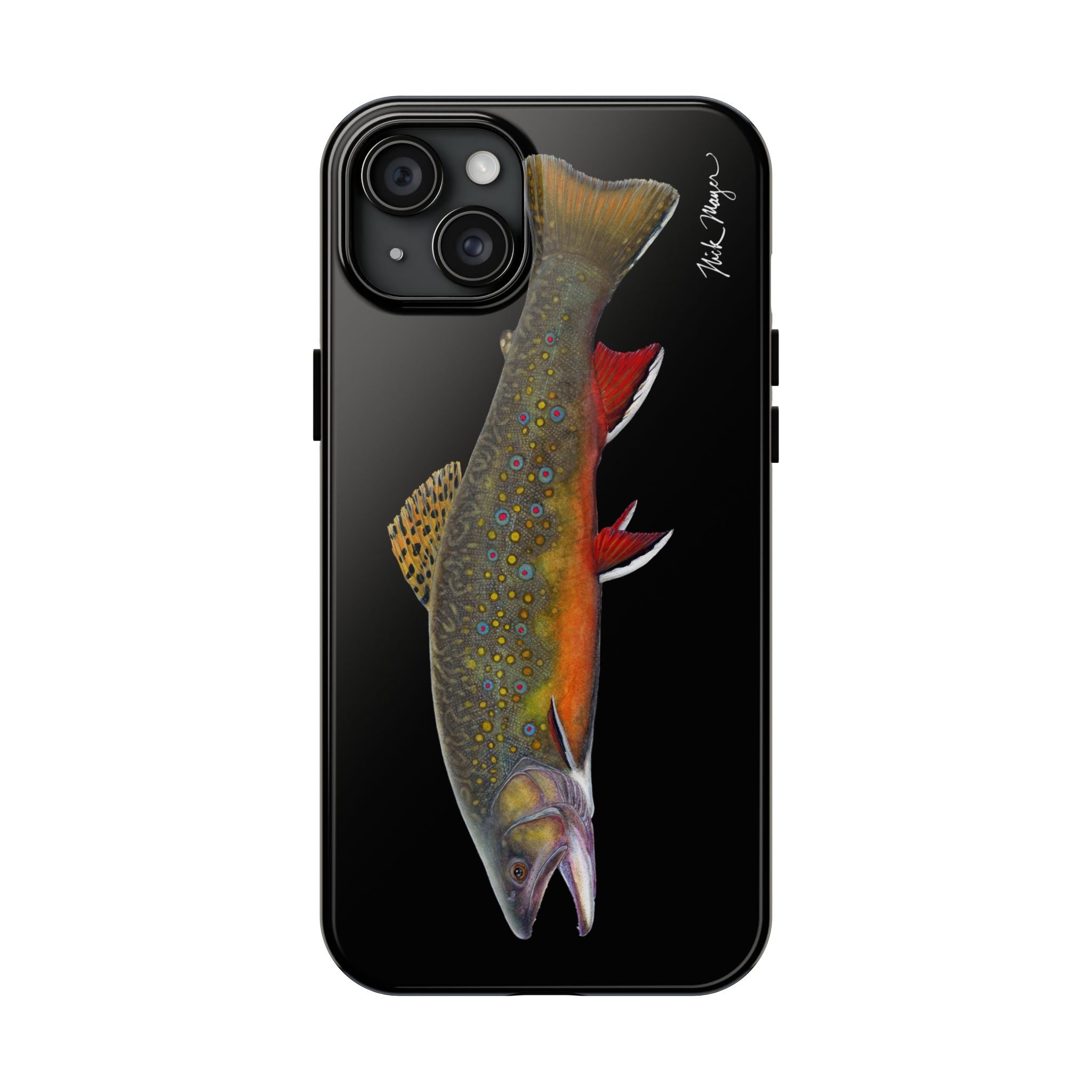 Brook Trout Black Phone Case (iPhone)