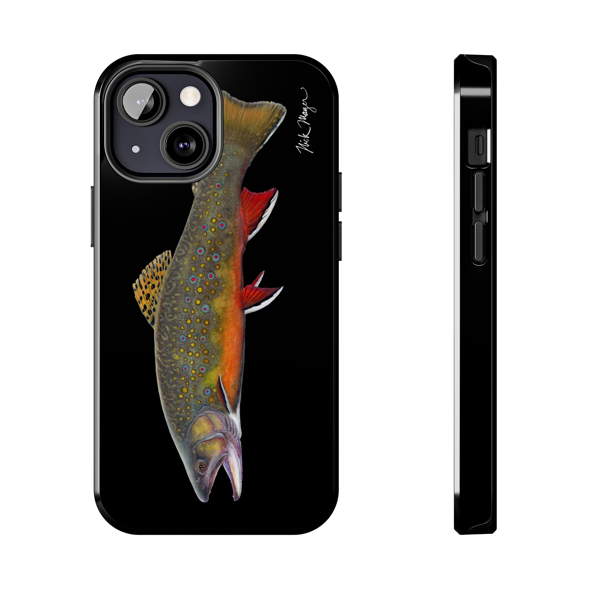 Brook Trout Black Phone Case (iPhone)