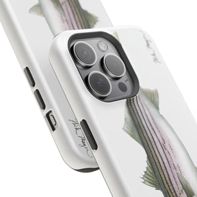 30 lb Striper MagSafe White iPhone Case