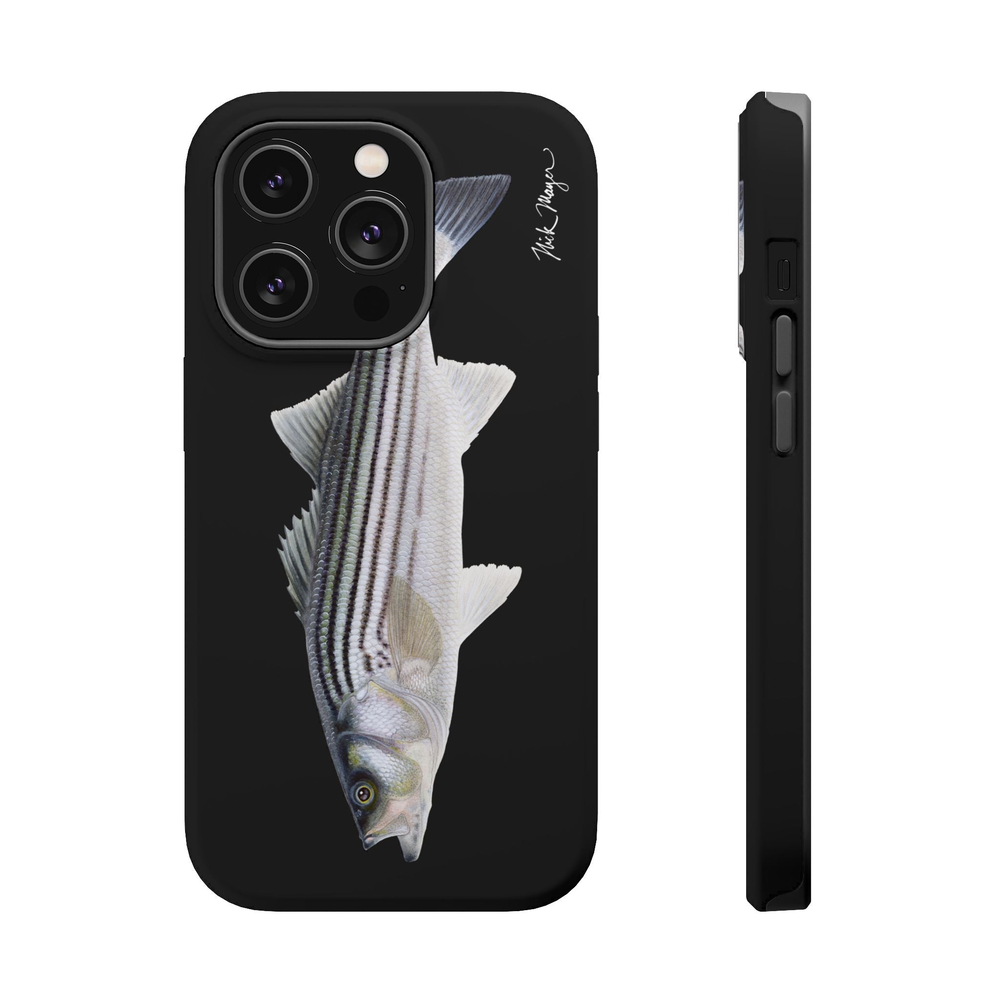 Schoolie Striper MagSafe Black iPhone Case