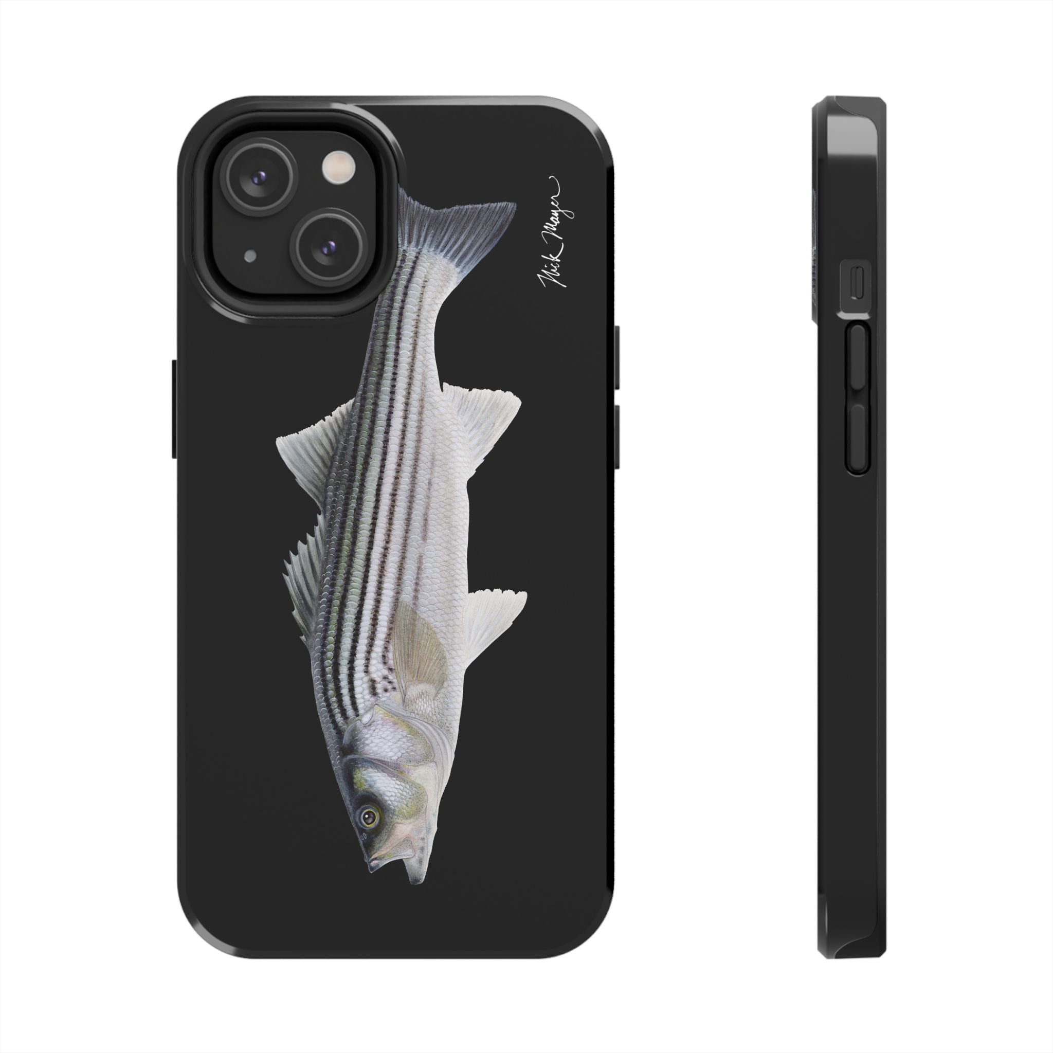 Schoolie Striper Black Phone Case (iPhone)