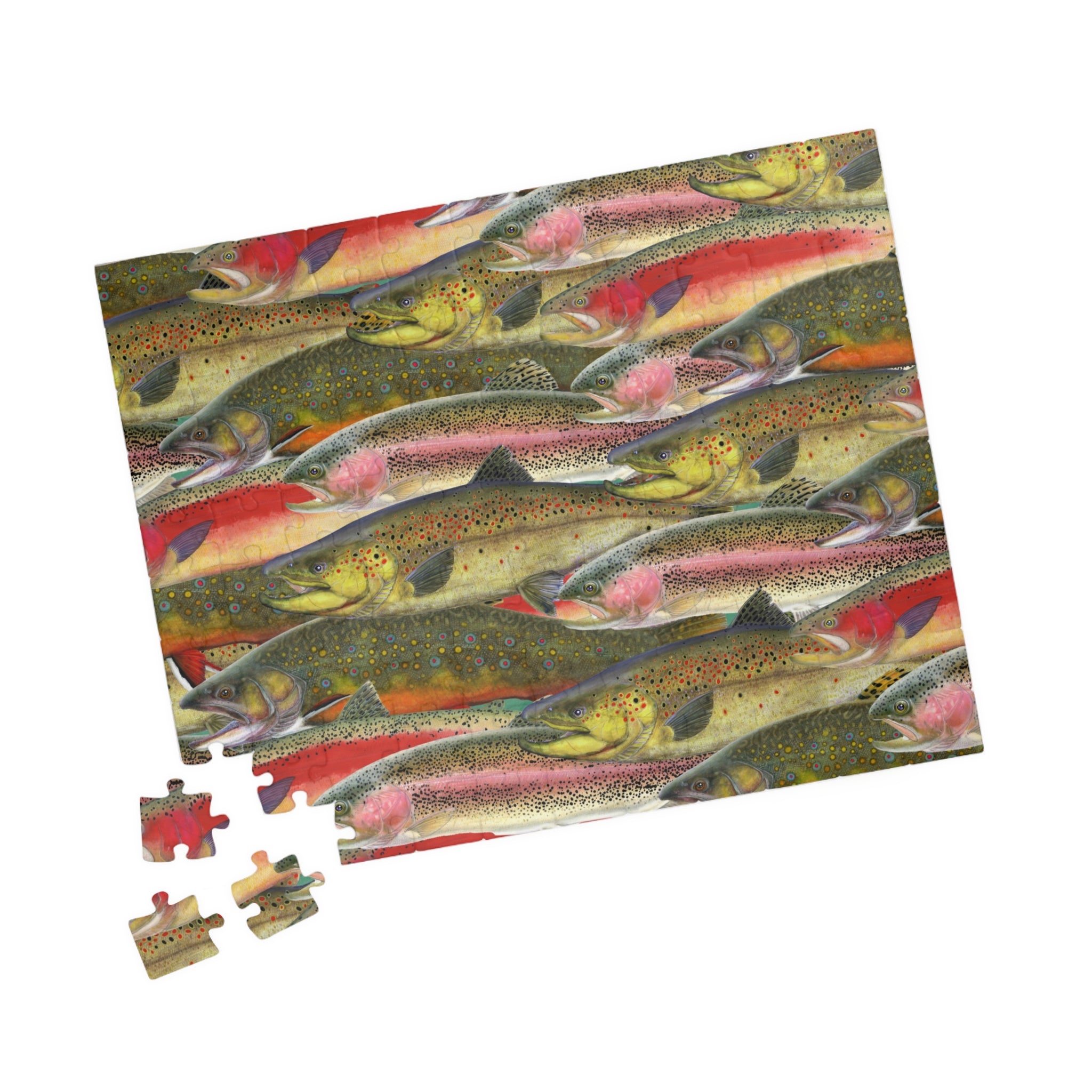 Trout Fish Art Jigsaw Puzzle (110, 252, 520, 1014-piece)