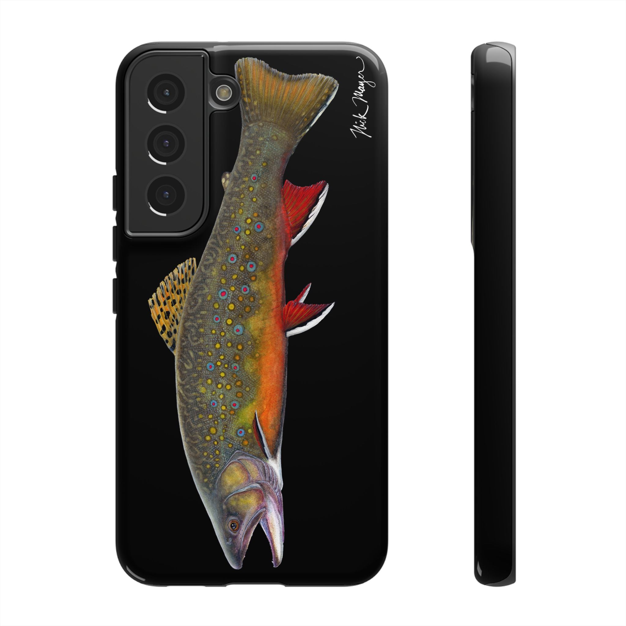 Brook Trout Black Phone Case (Samsung)