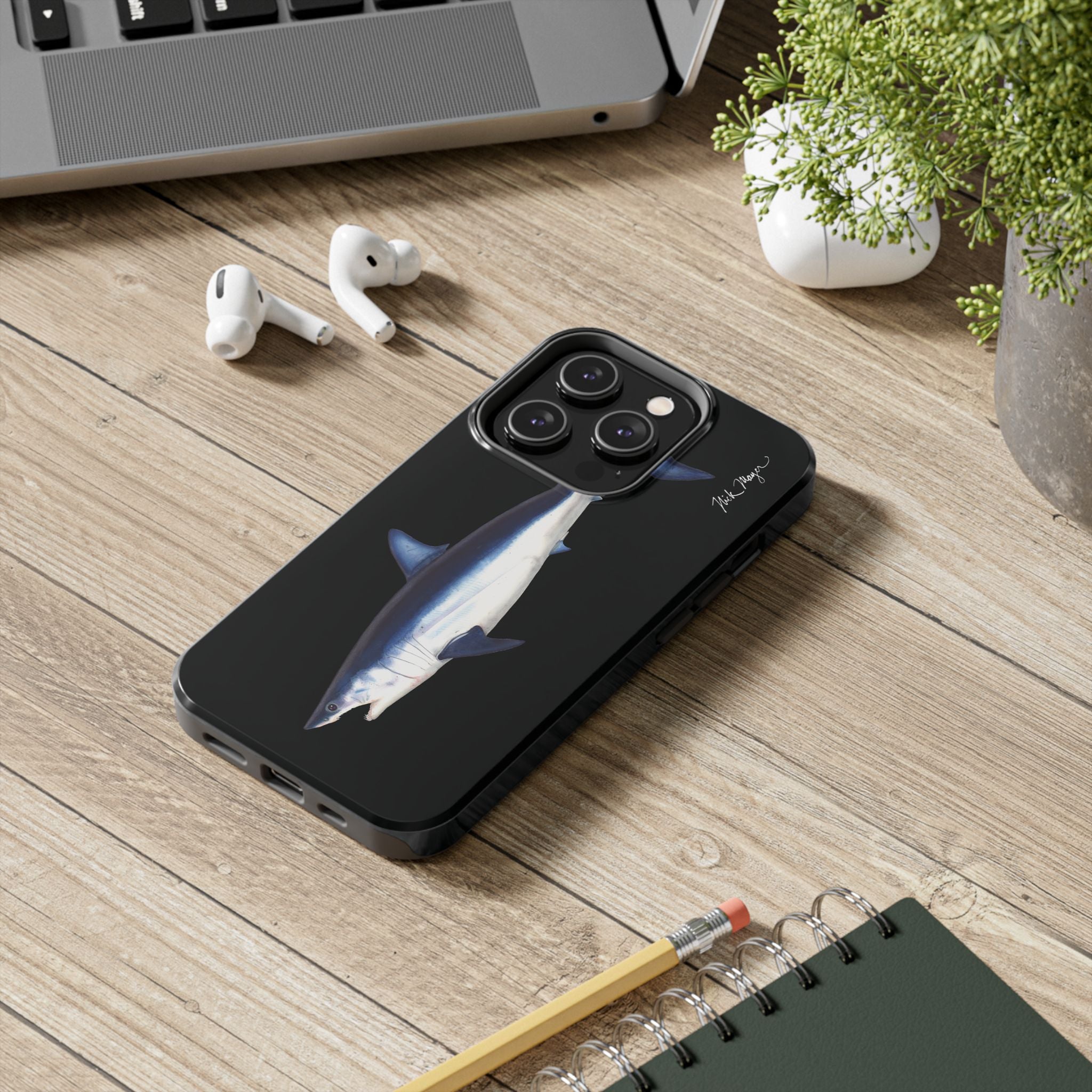 Mako Shark Black iPhone Case