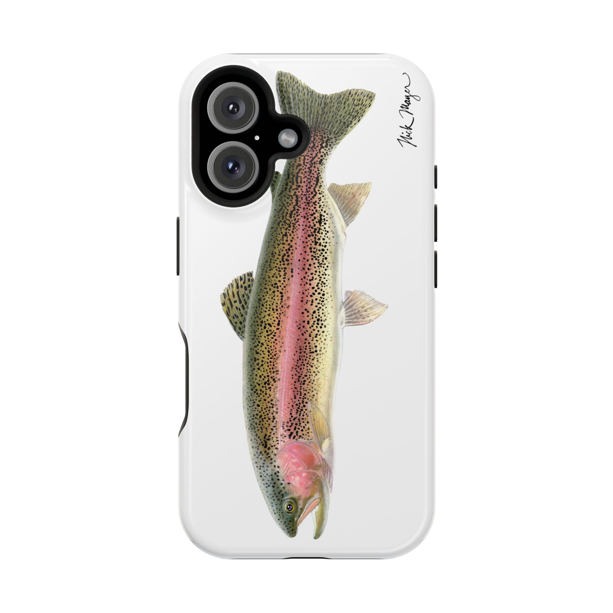 Rainbow Trout MagSafe White iPhone Case