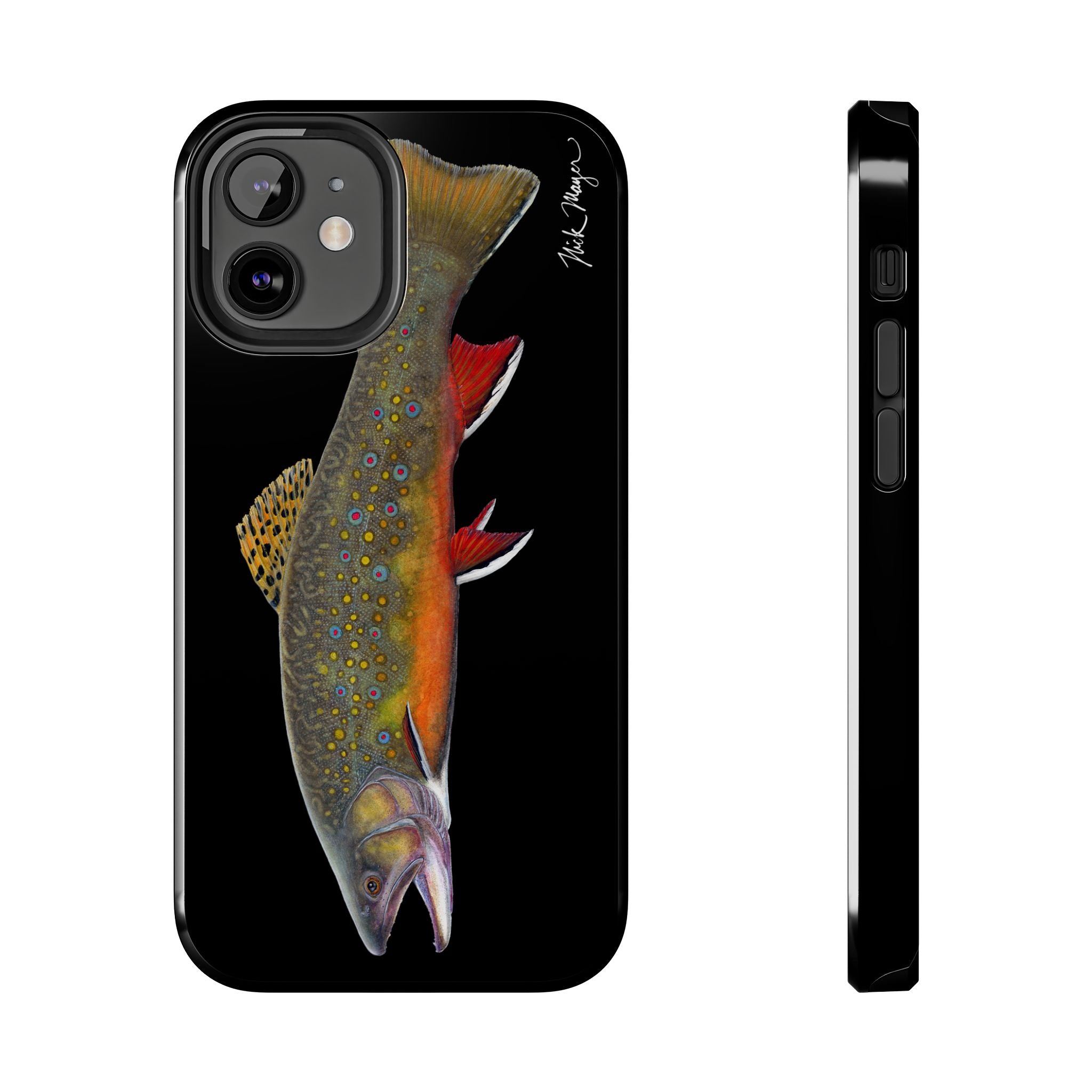 Brook Trout Black Phone Case (iPhone)