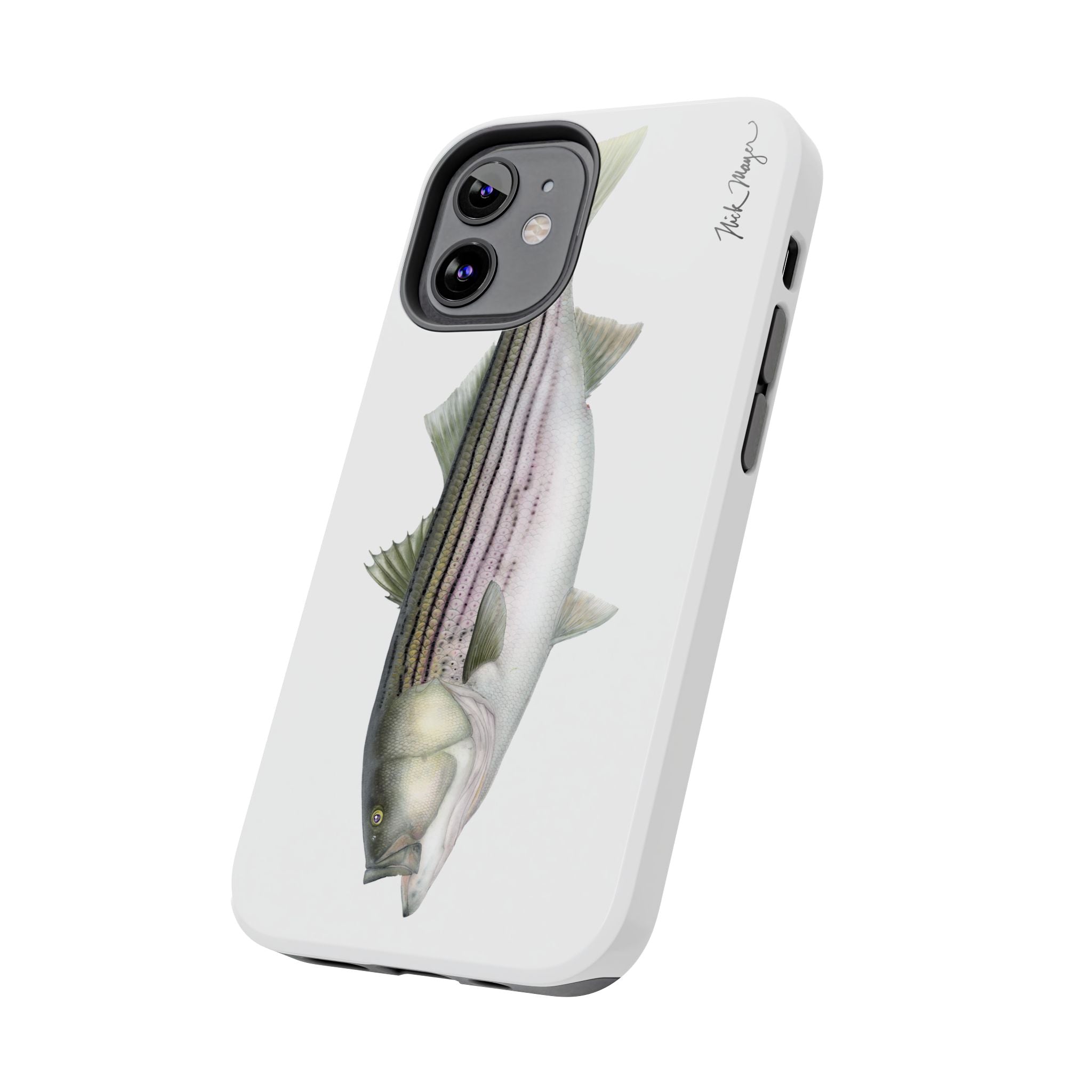 30 lb Striper White Phone Case (iPhone)