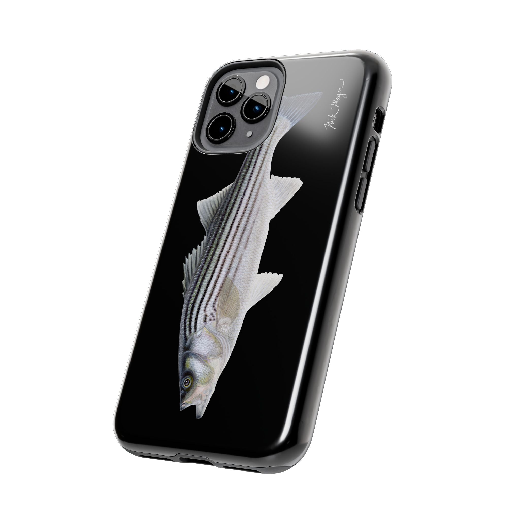 Schoolie Striper Black Phone Case (iPhone)