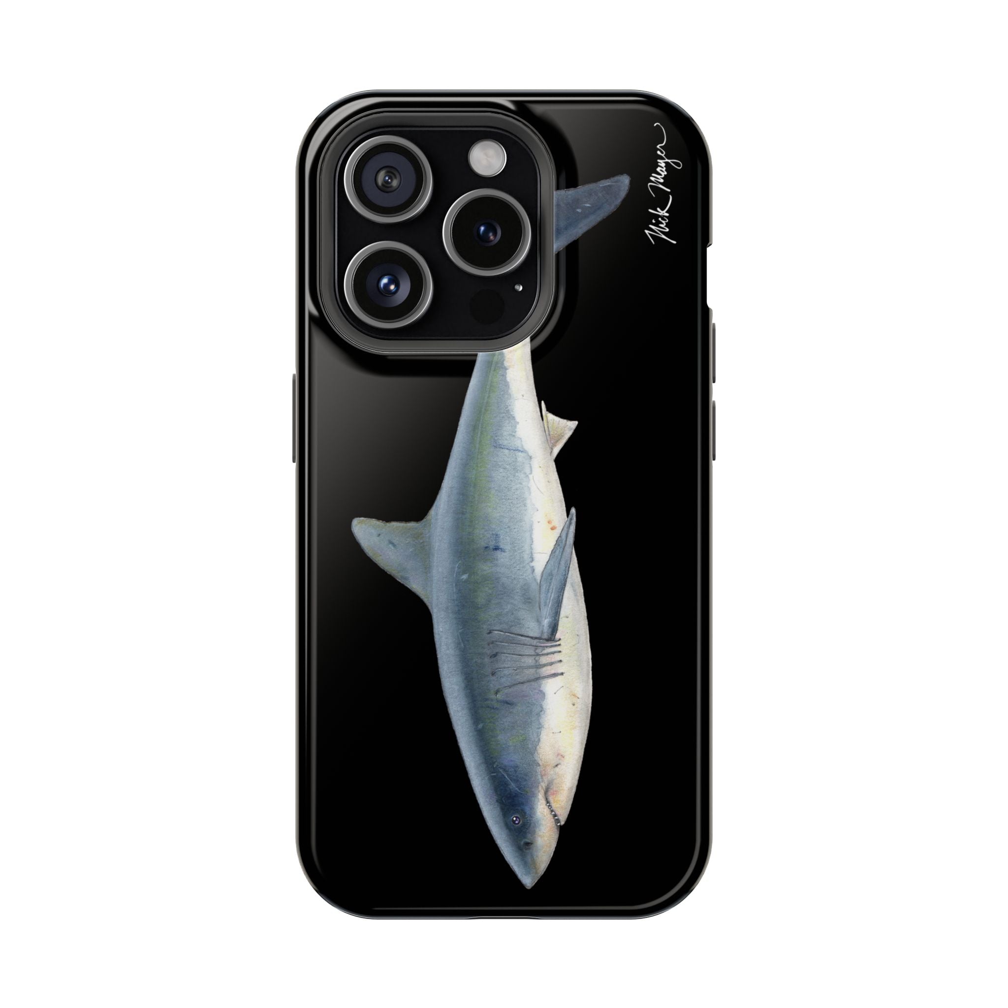 Great White Shark Black MagSafe iPhone Case