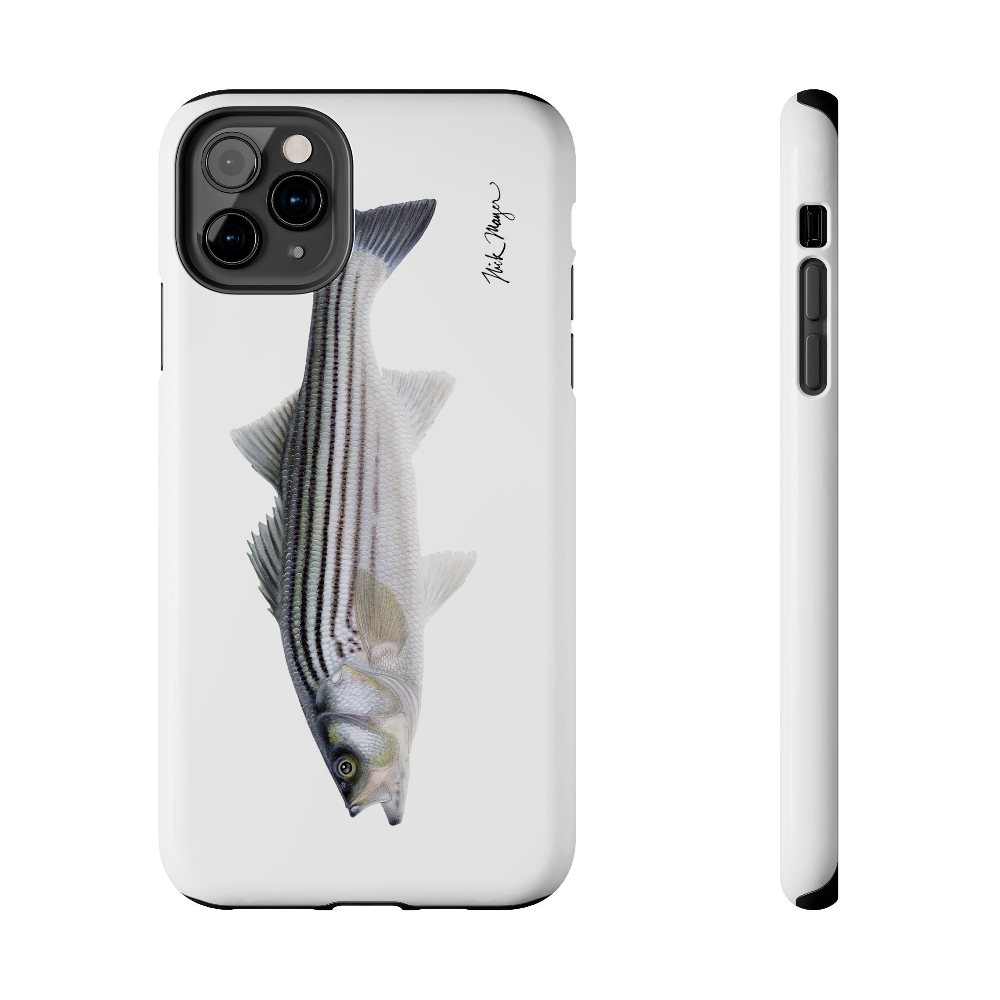 Schoolie Striper White Phone Case (iPhone)