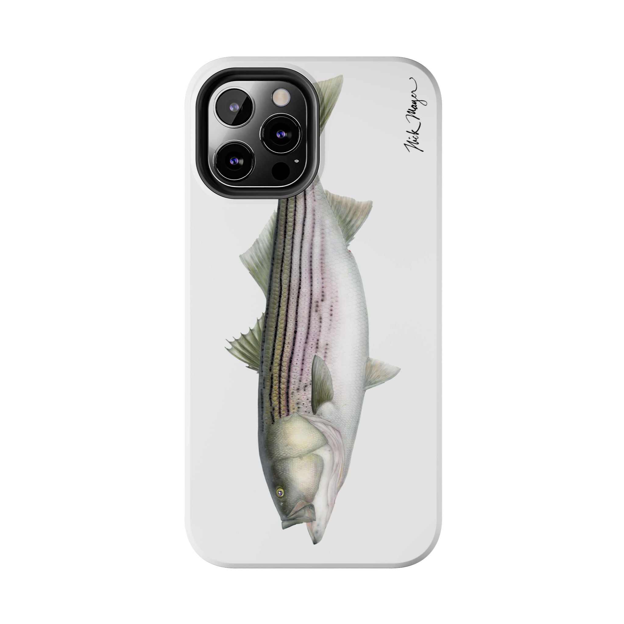 30 lb Striper White Phone Case (iPhone)