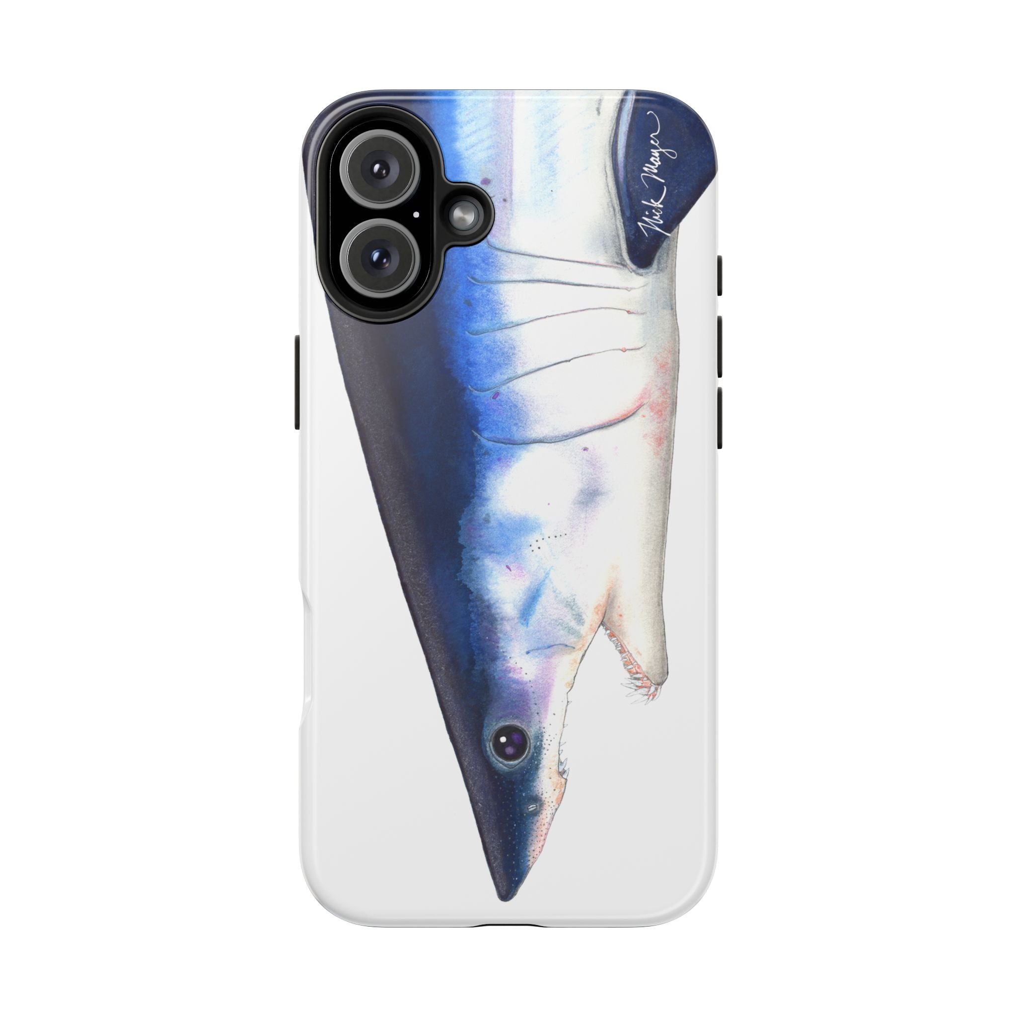 Mako Shark Face White Phone Case (iPhone)