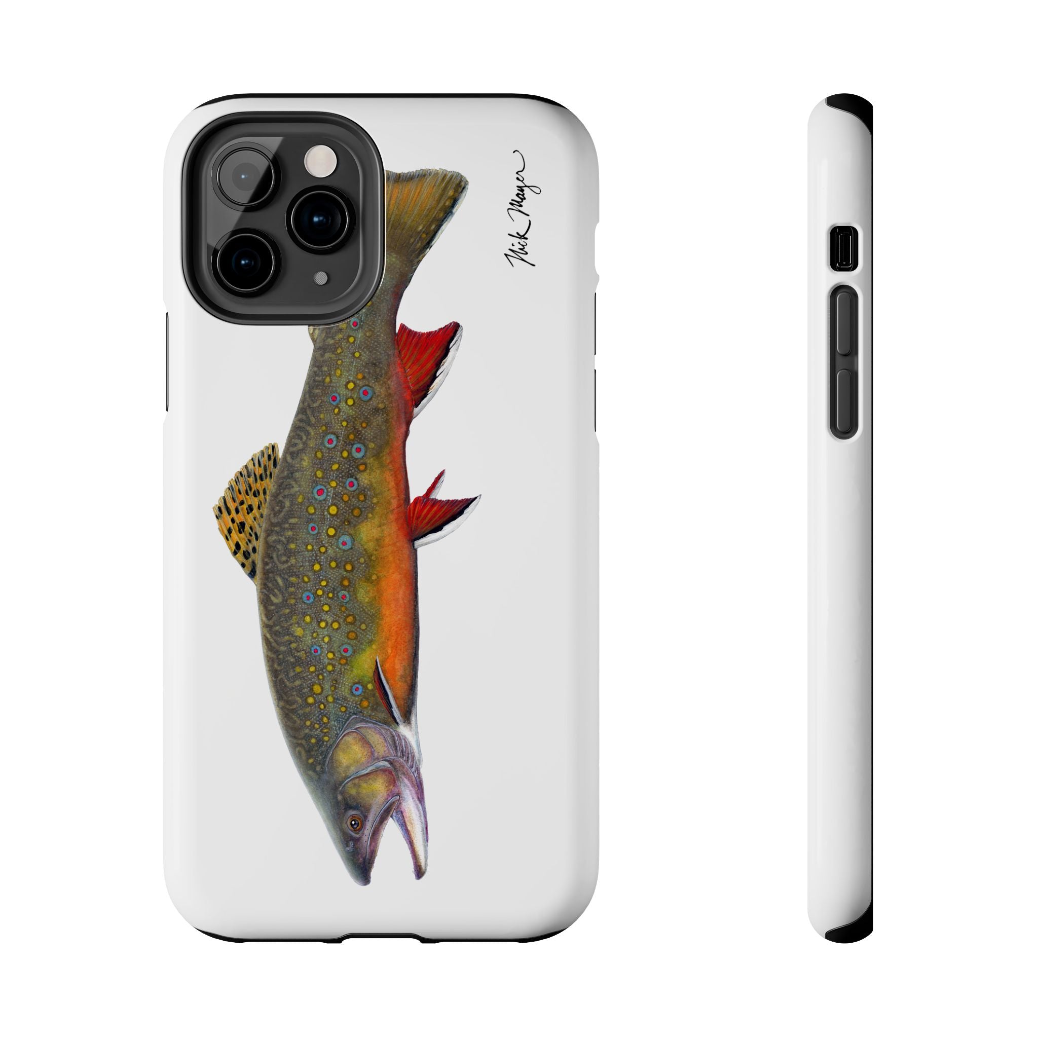 Brook Trout White Phone Case (iPhone)