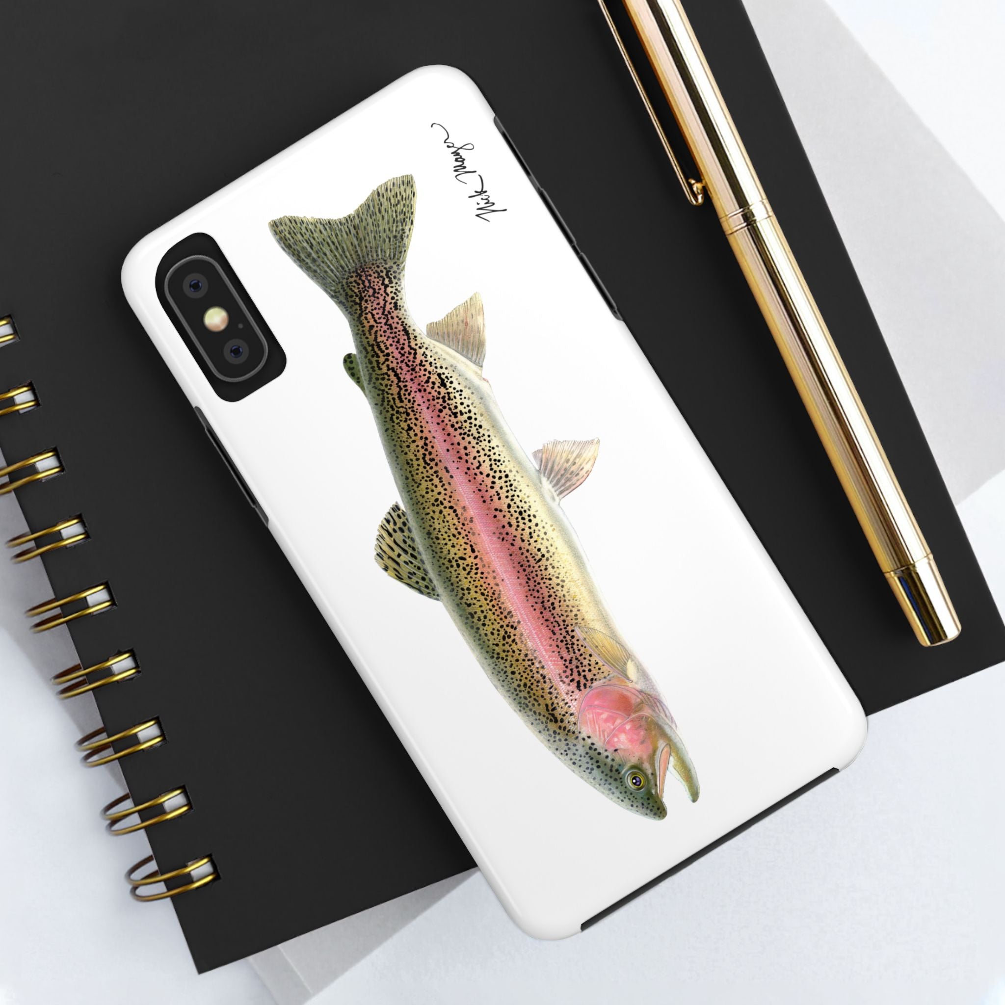 Rainbow Trout White Phone Case (iPhone)