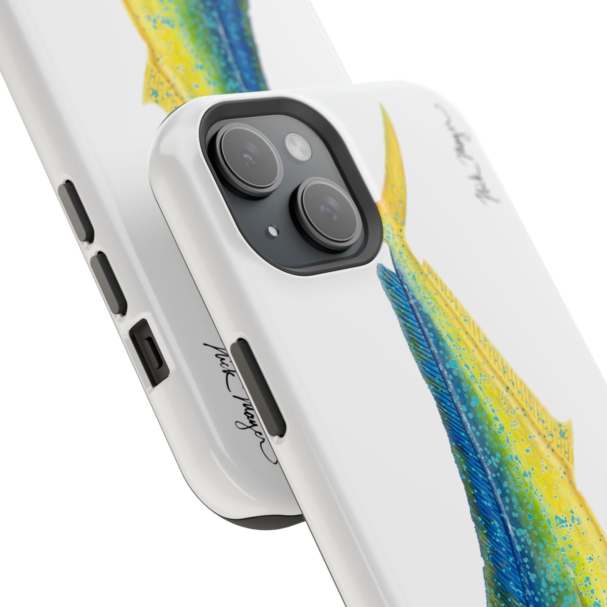 Bull Mahi MagSafe White iPhone Case