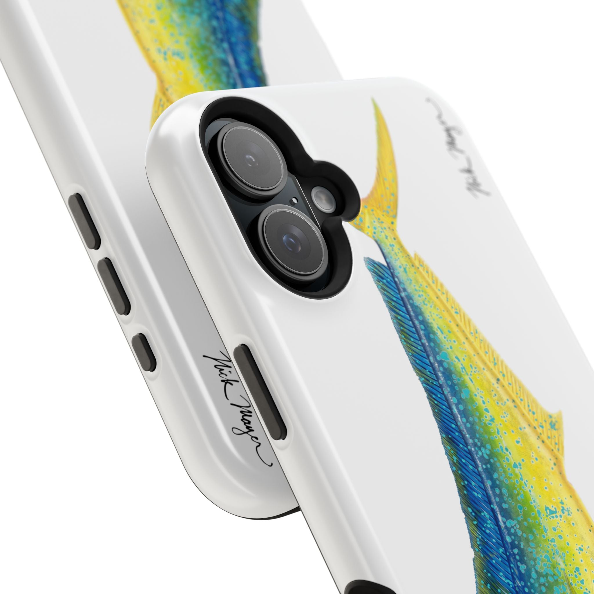 Bull Mahi MagSafe White iPhone Case