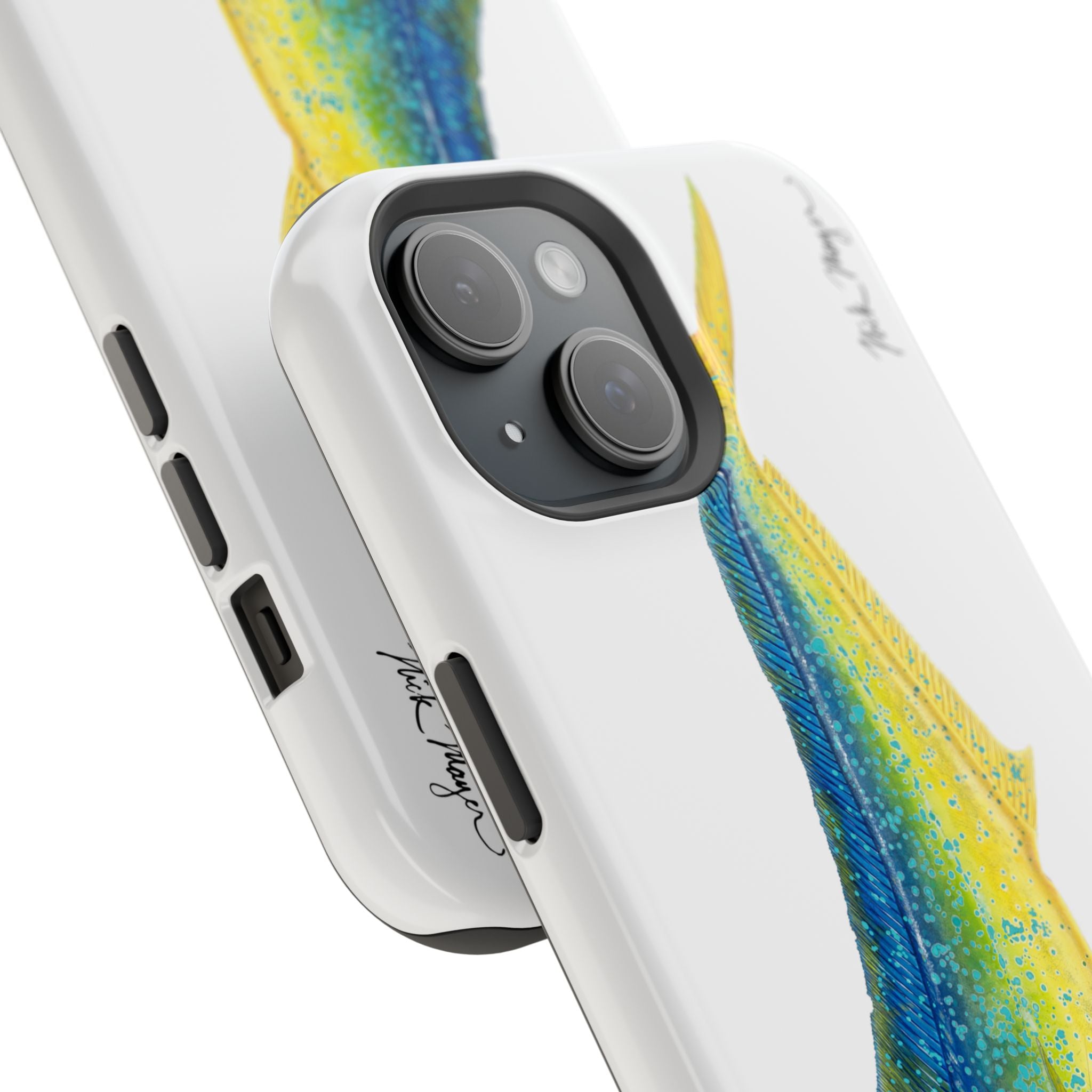 Bull Mahi MagSafe White iPhone Case