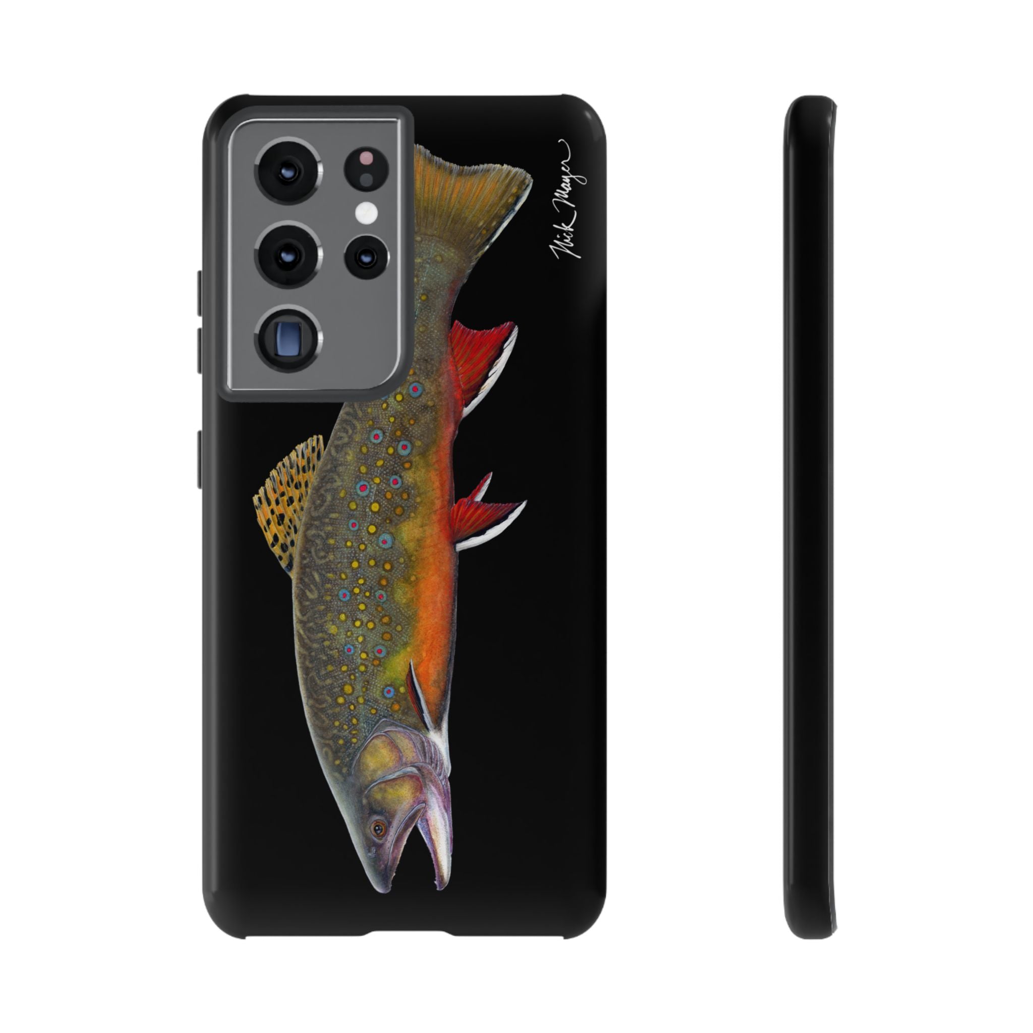 Brook Trout Black Phone Case (Samsung)