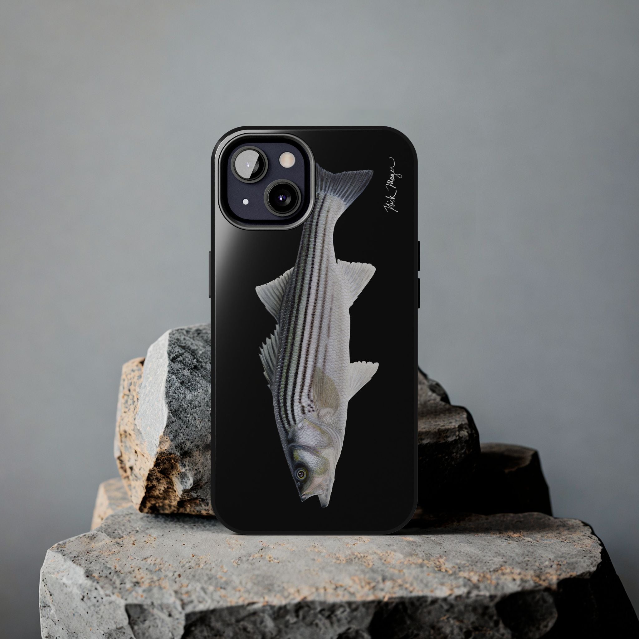 Schoolie Striper Black Phone Case (iPhone)