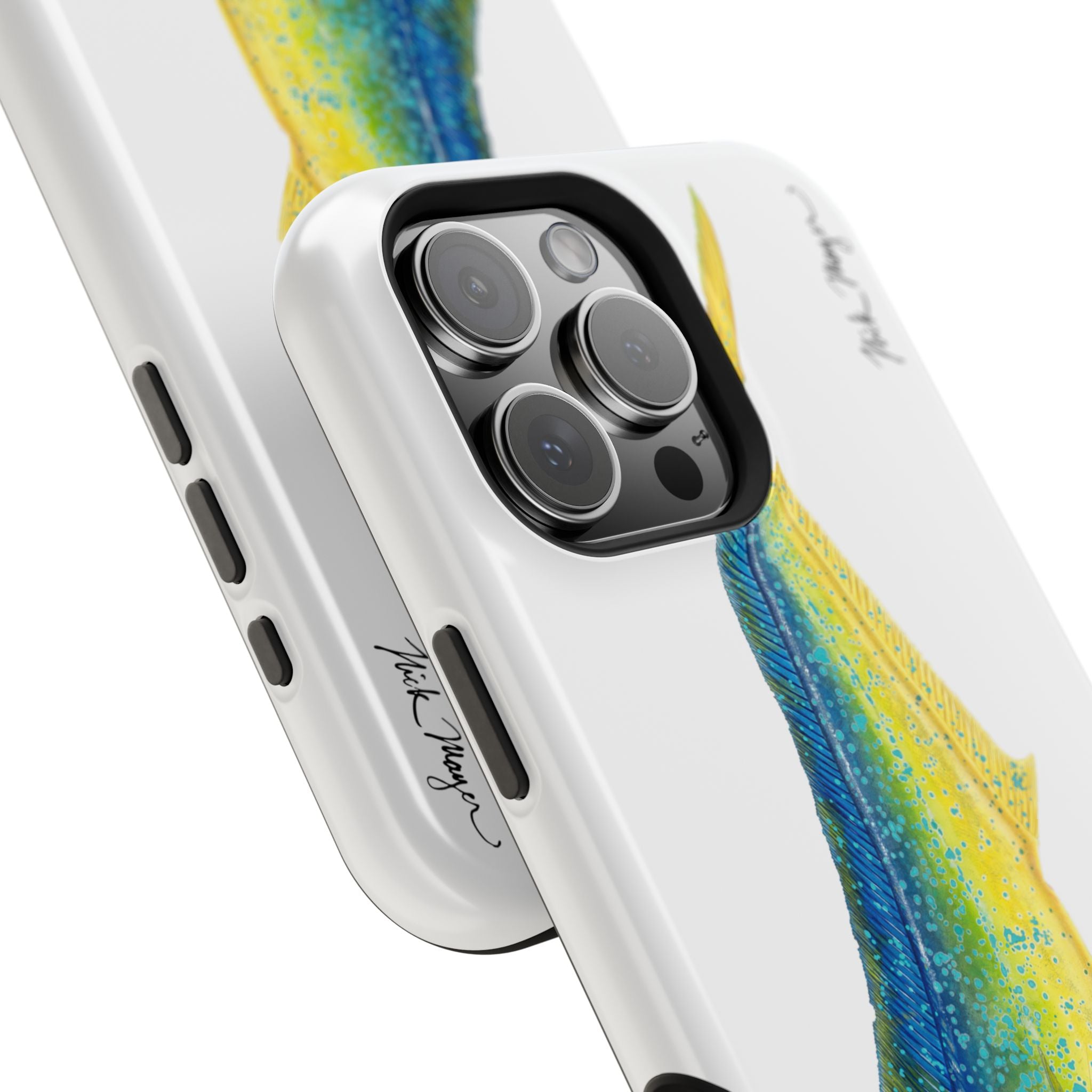 Bull Mahi MagSafe White iPhone Case