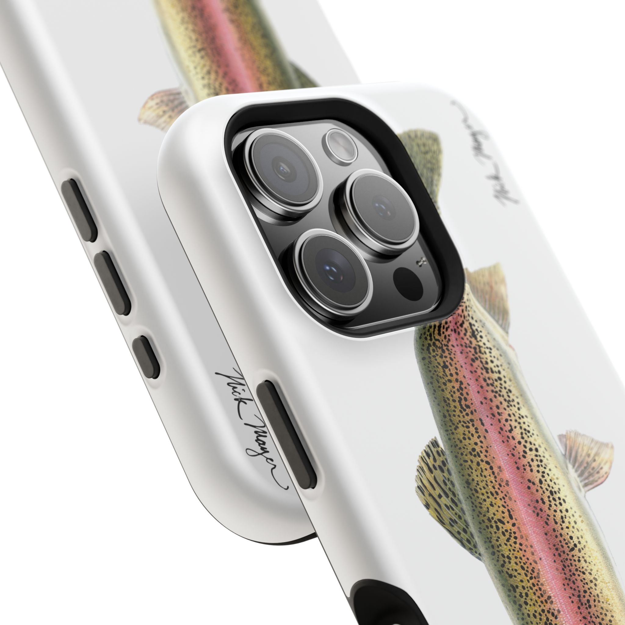 Rainbow Trout MagSafe White iPhone Case